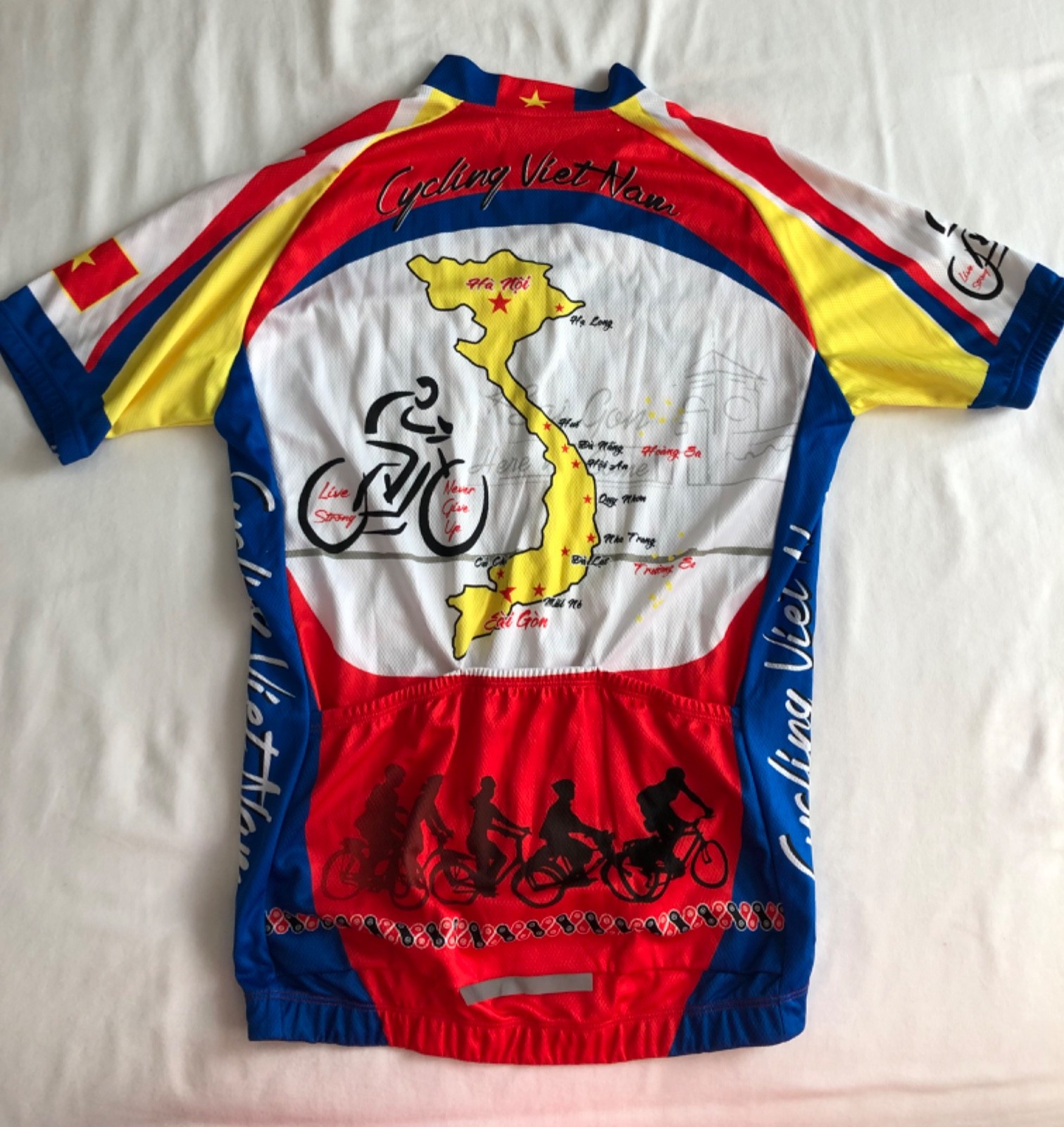 Cycling Jersey Zip Shirt Yin Yang Cycling Vietnam LiveStrong L