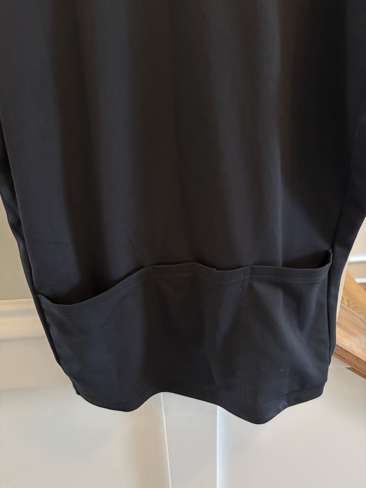 Lemond Cycling Jersey Black Solid Short Sleeve 1/4 Zip Pockets Logo