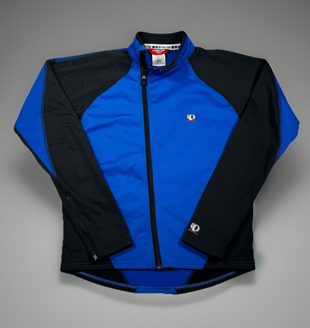 Pearl Izumi Thermal Cycling Jacket Adult M Blue Dual Zipped Pockets & Arm Cuffs