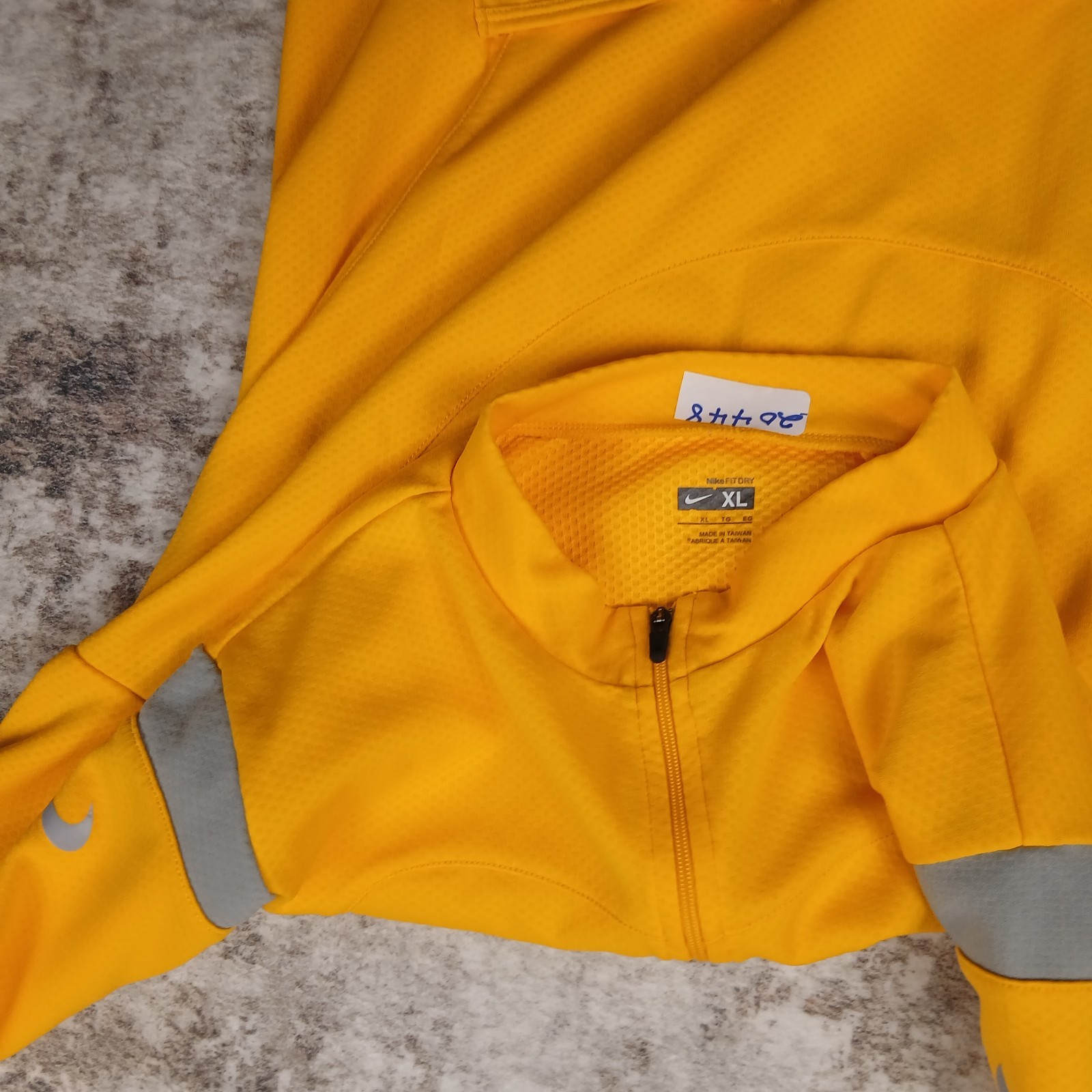 Vintage Nike Cycling Jersey Mens XL Extra Large Yellow