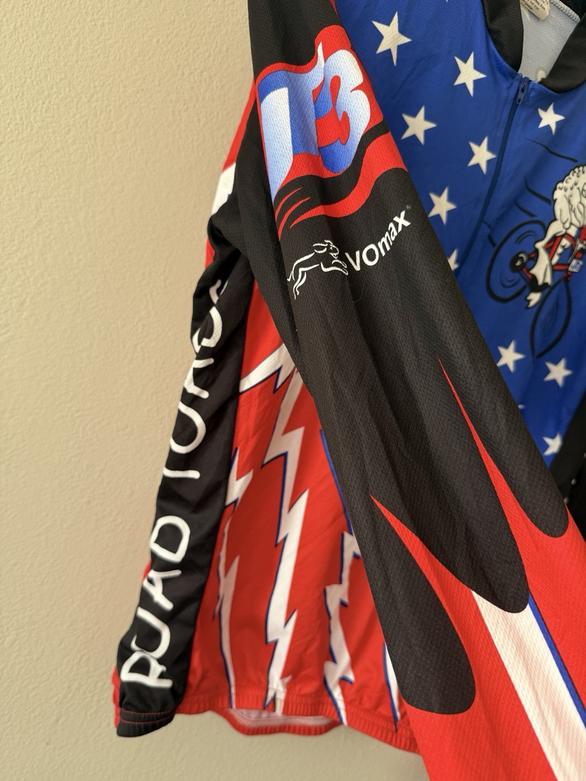 Vtg VOmax Las Vegas “Toad” Long Sleeve Cycling Jersey – Size Medium