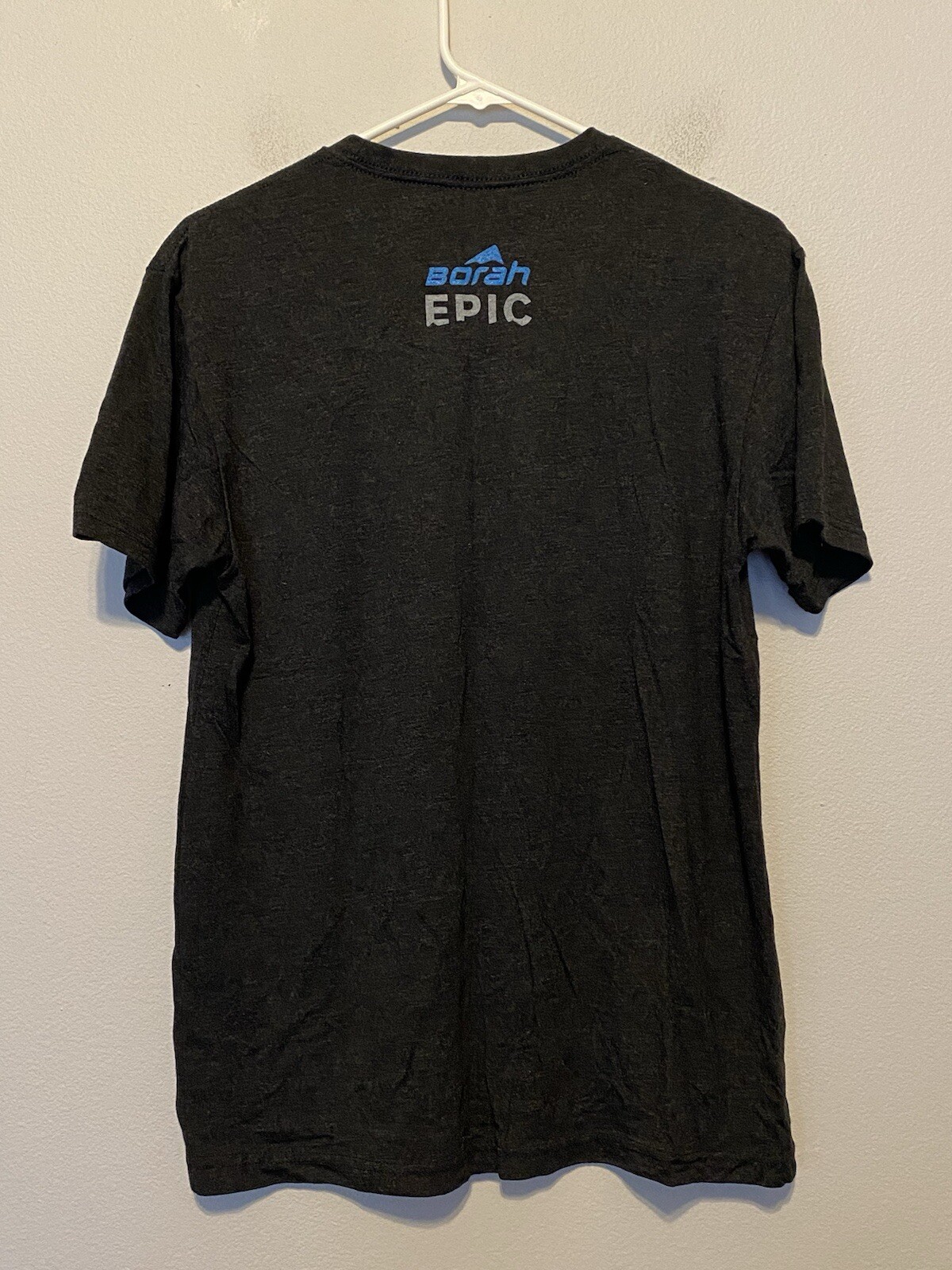 Borah Epic Men’s M/L Cycling Graphic Print Short Sleeve T-Shirt Dark Gray