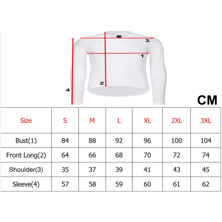 Rsantce 2024 Men Long Sleeve Short Sleeve Summer Cycling Undershirt Tops MTB Bik