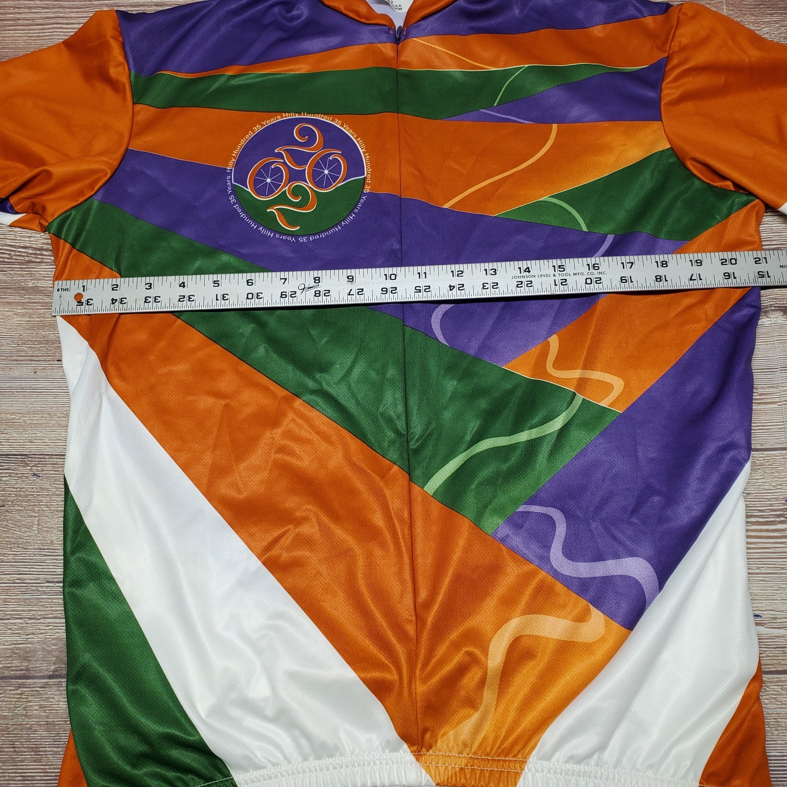 Vomax Size Large Short Sleeve Cycling Jersey Shirt Indiana Hilly Hundred Vintage