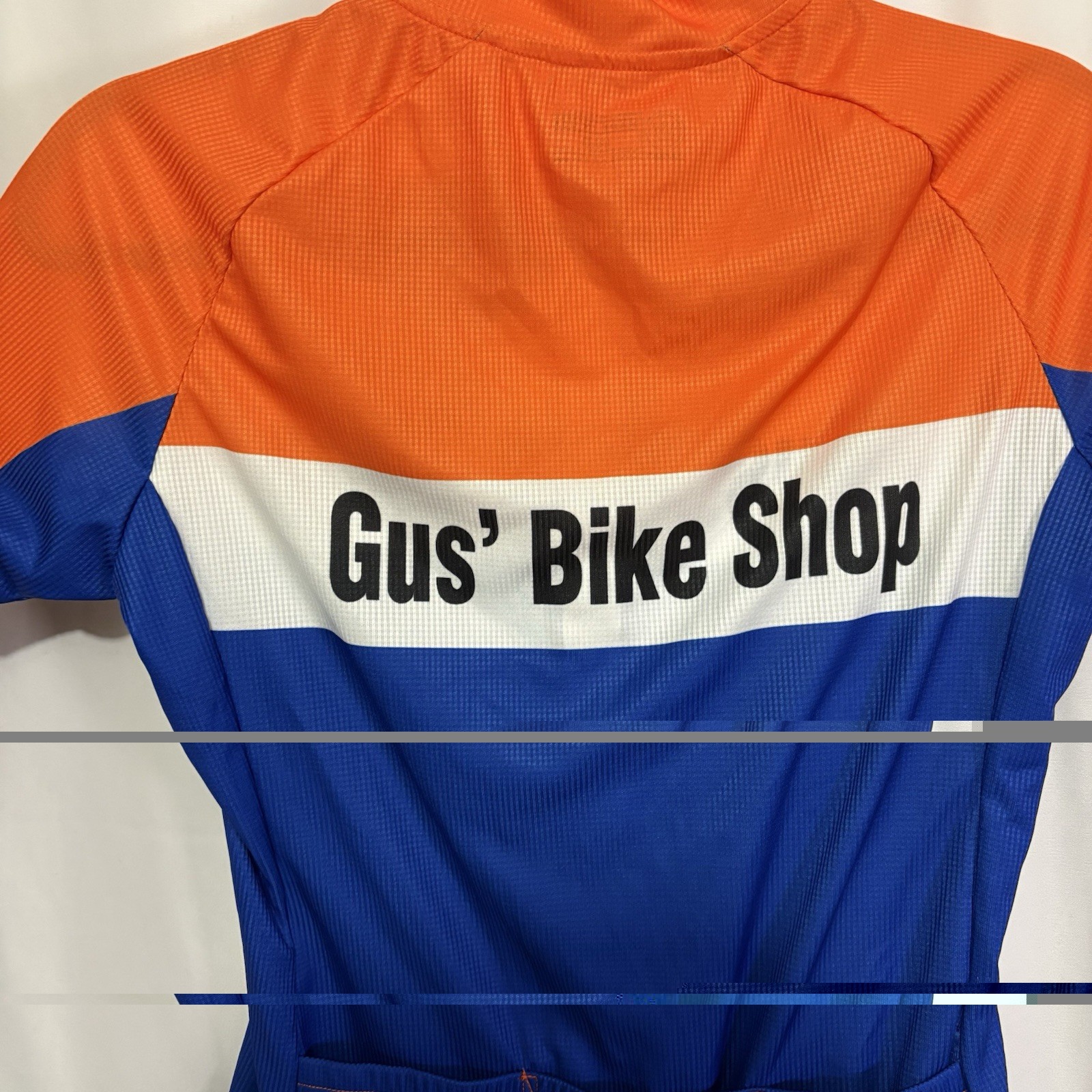 Canari Bicycle Jersey Adult Medium Orange Blue Short Sleeve Gus’s Bike Shop NH