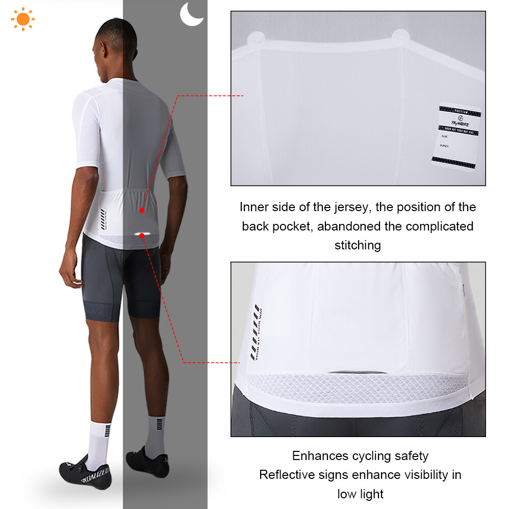 Men Cycling Jersey Skull Bicycle Short Sleeve Quick Dry Racing Bike Shirt UPF 50