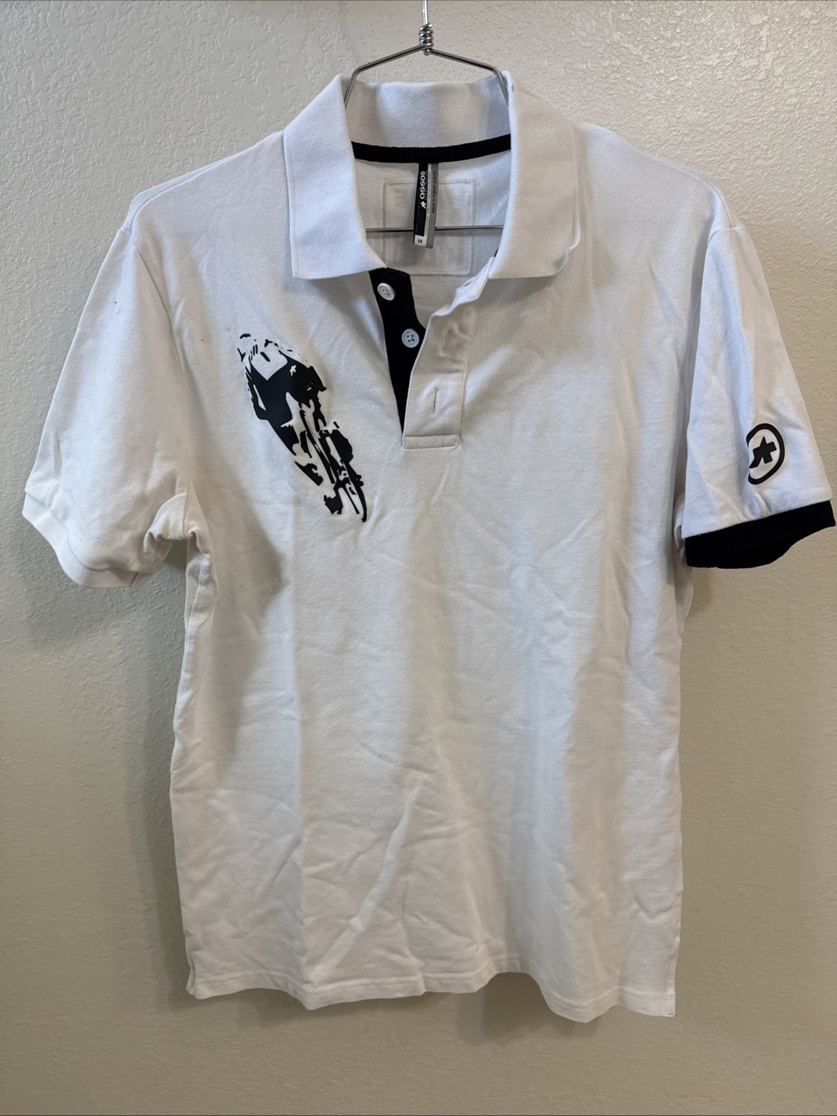 ASSOS SS Corporate Signature Polo Shirt White – Men’s Medium