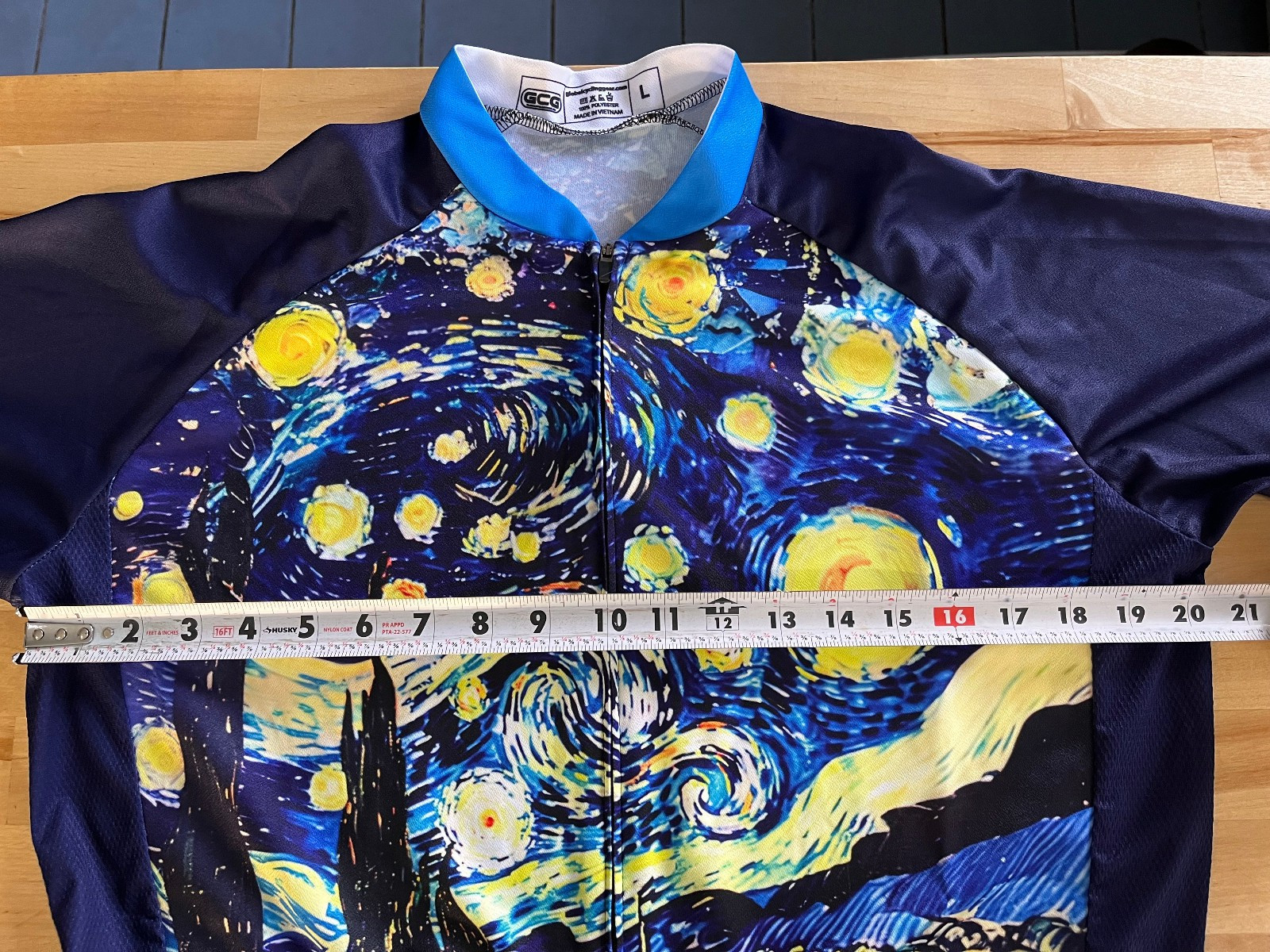Global Cycling Gear GCG Starry Night Cycling Short Sleeve Cycling Jersey Men’s L