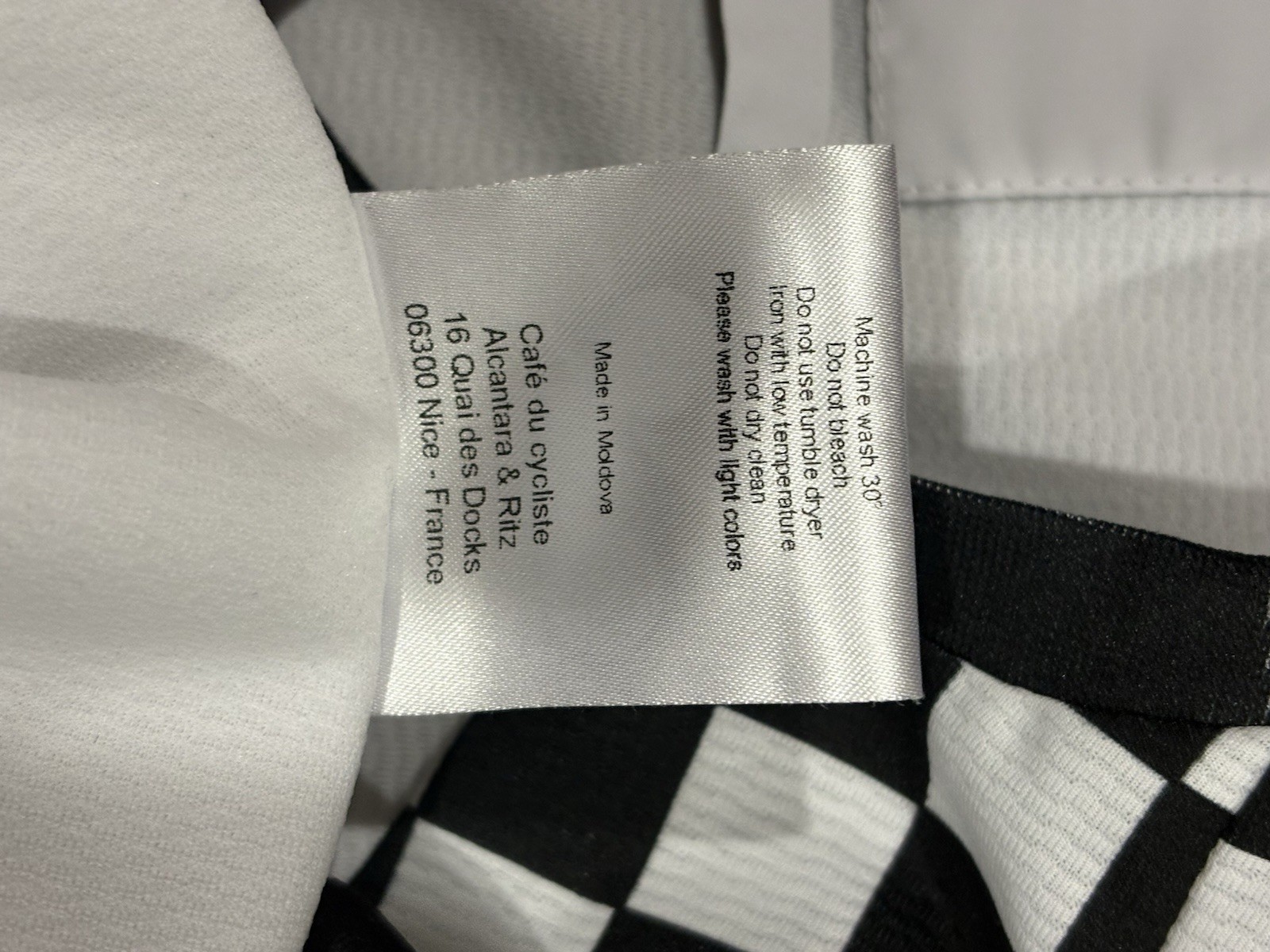Café Du Cycliste Check Print Cycling Jersey RARE Deborah Men CAPSULE SERIES.