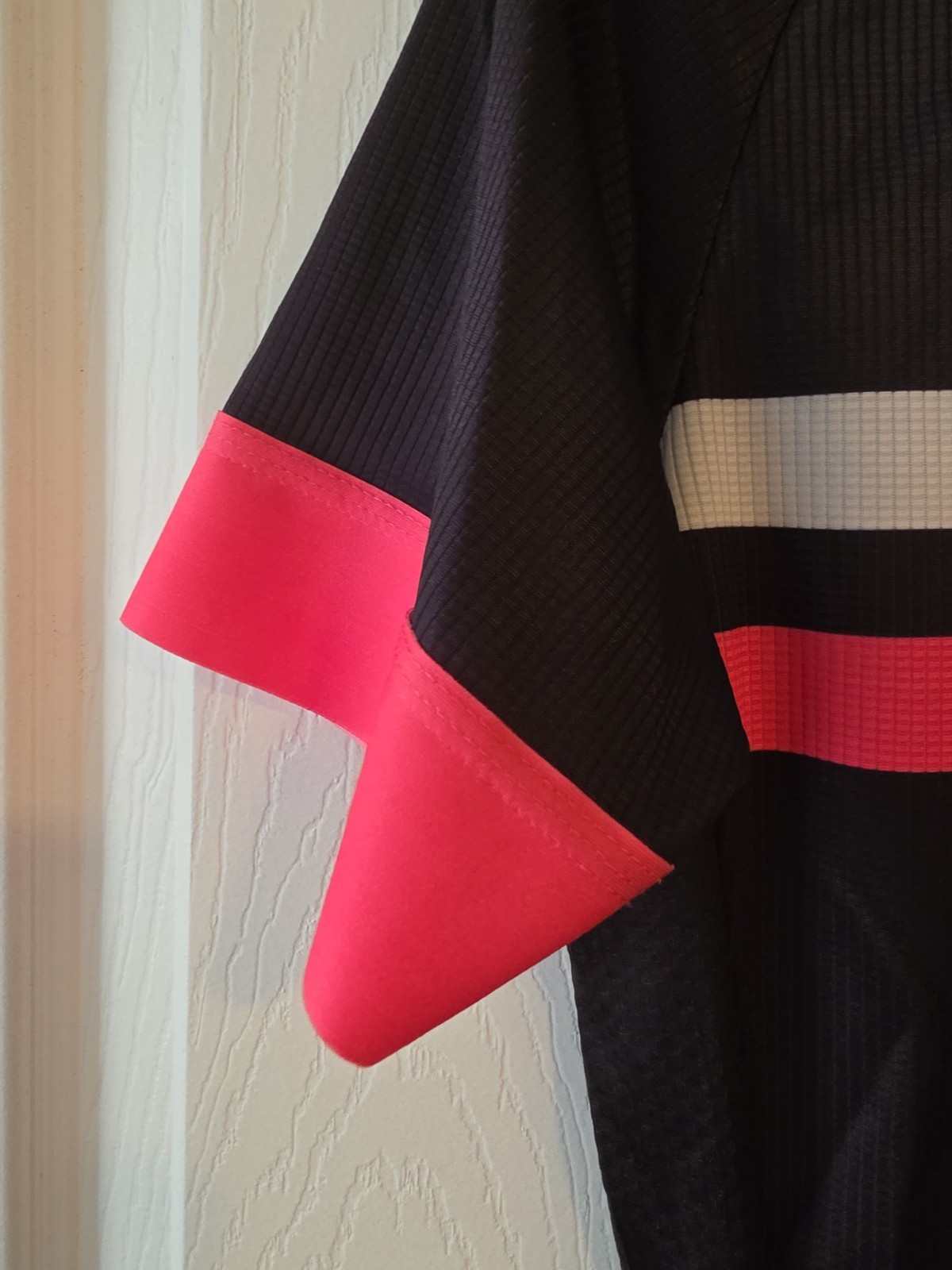 BEROY Women’s Cycling Jersey Short Sleeve Bike Shirt Full Zip Black Pink White –