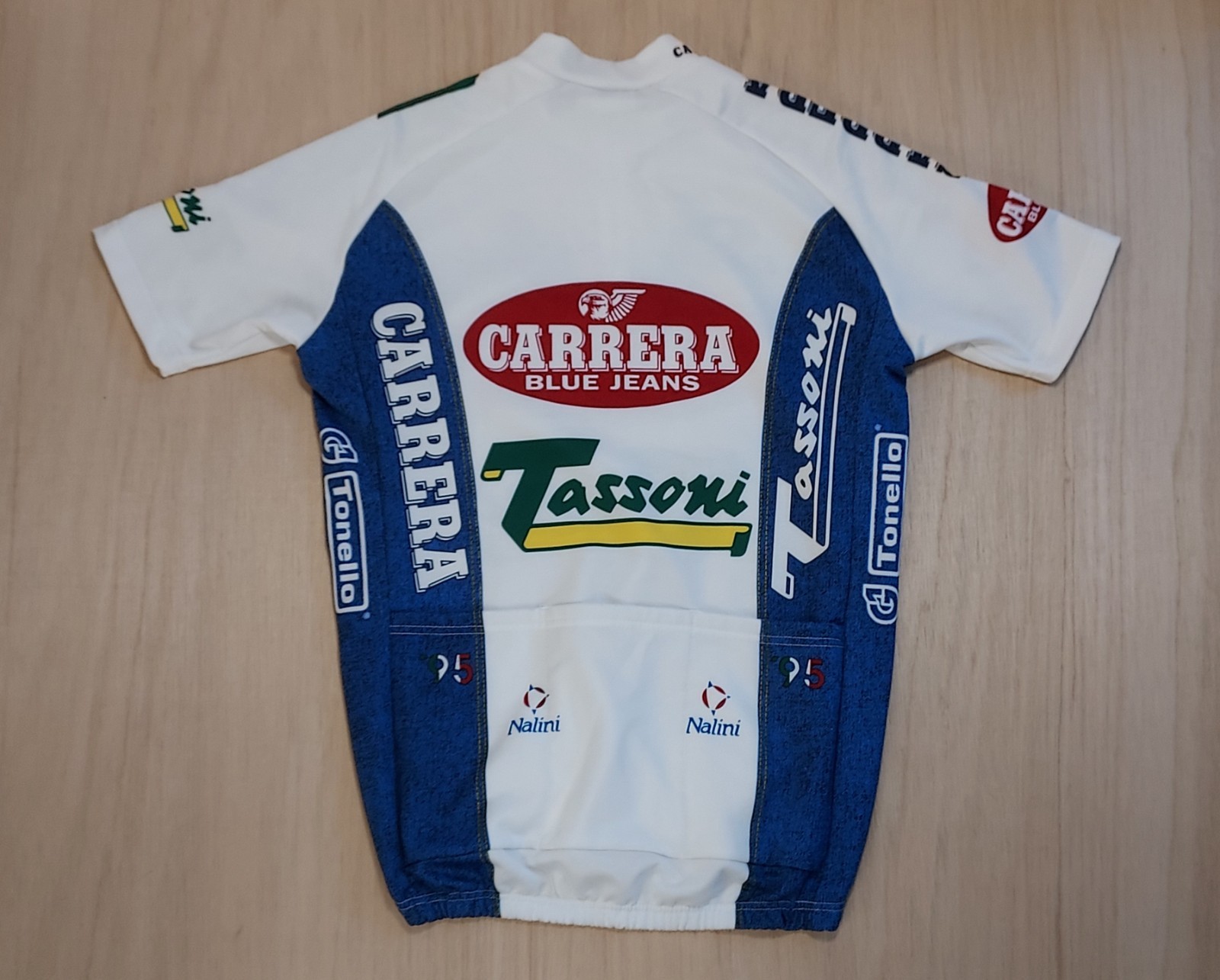 Carrera Blue Jeans Tassoni Nalini Cycling Jersey 1/4 Zip 1995 – 5 / L