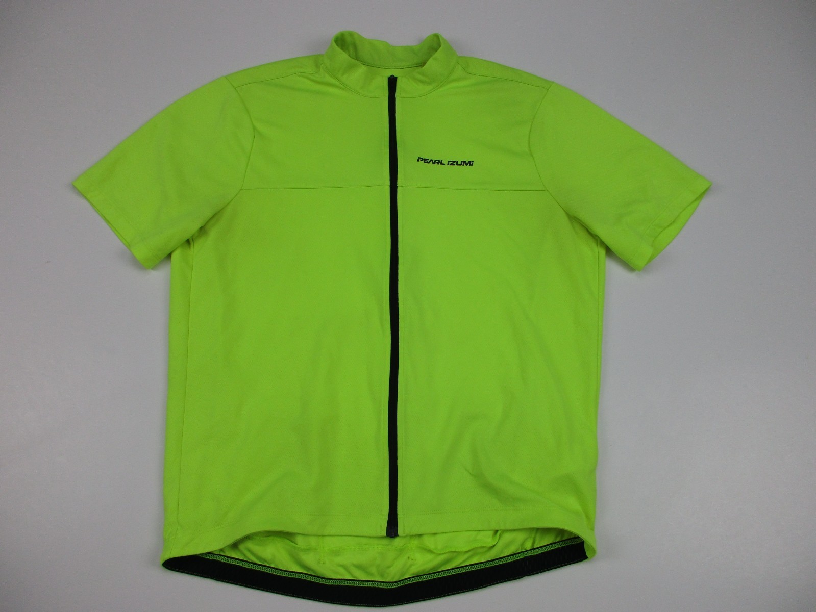 Lot 2 Mens Large Pearl Izumi Quest Cycling Jersey Full ZIp neon green