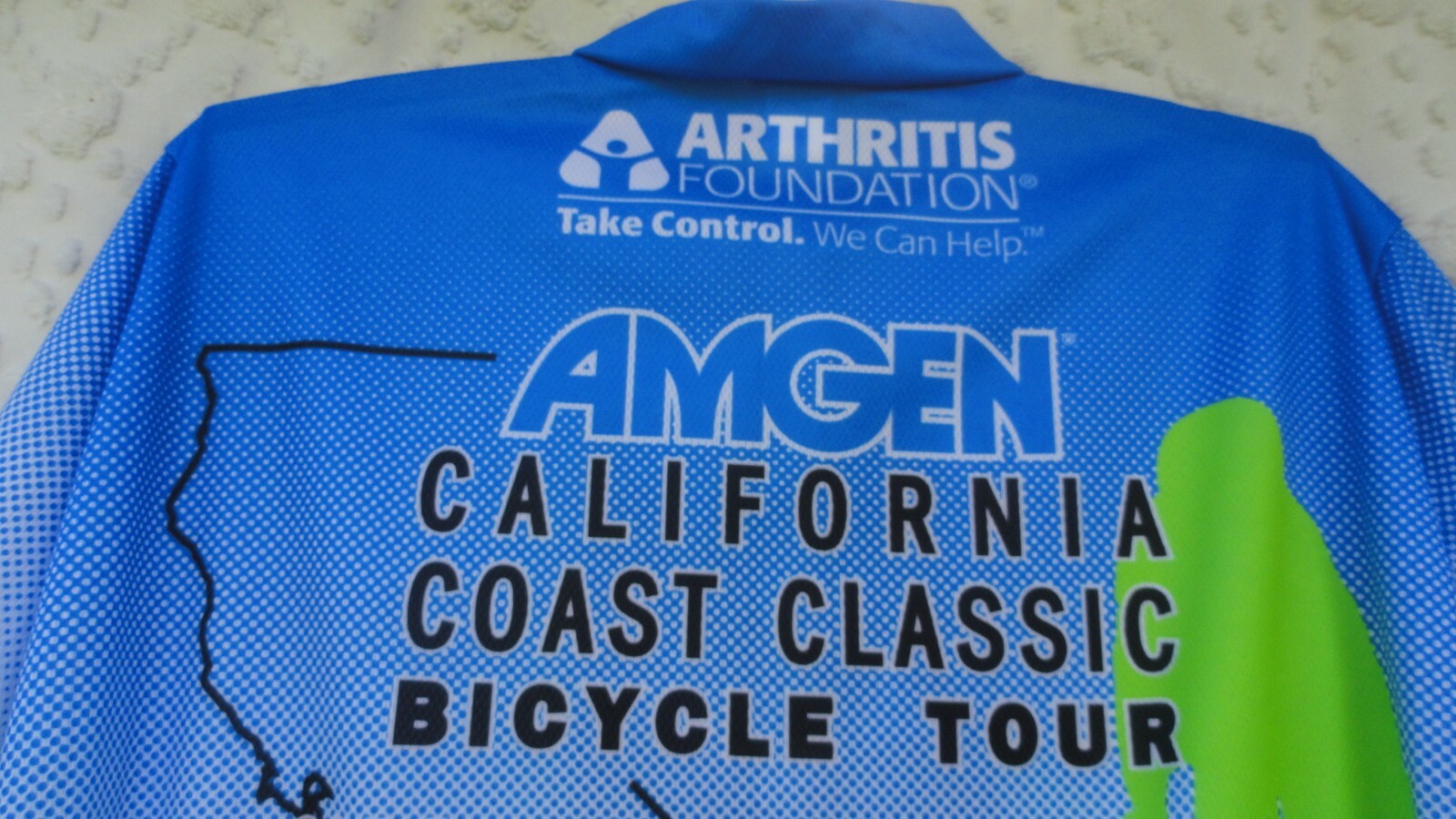Voler Cycle Jersey Men’s XL Poly Green Blue Black White California Classic MINT