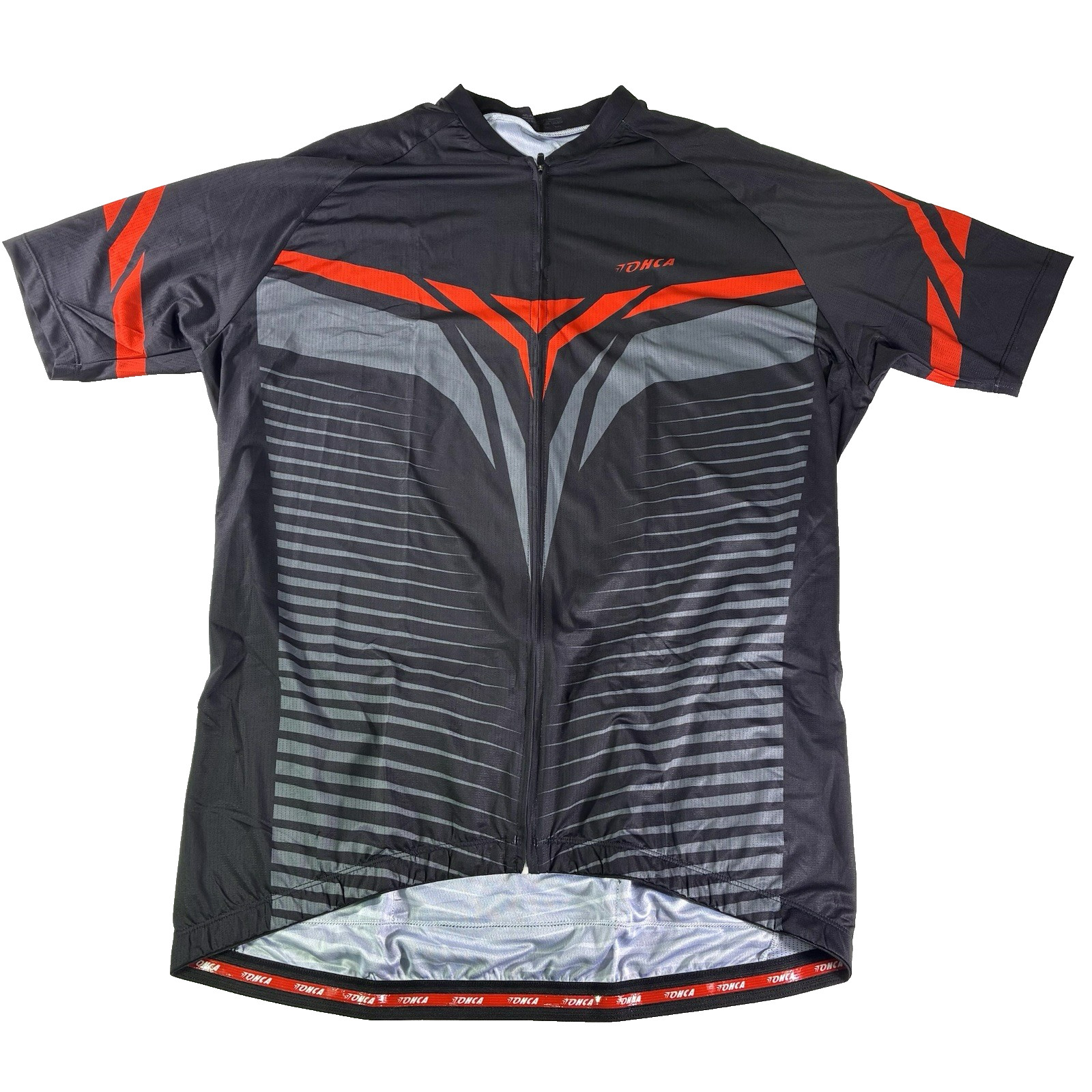 Mens Cycling T-Shirt Short Sleeve Sz XL Top Riding Jersey Light Zipper Pockets