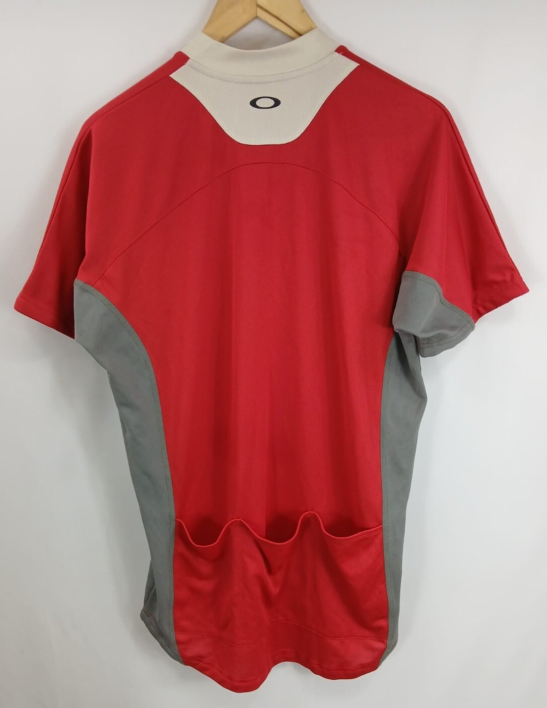 Vintage Oakley Cycling Jersey Red Gray Tactical Field Gear Men’s Sz XL