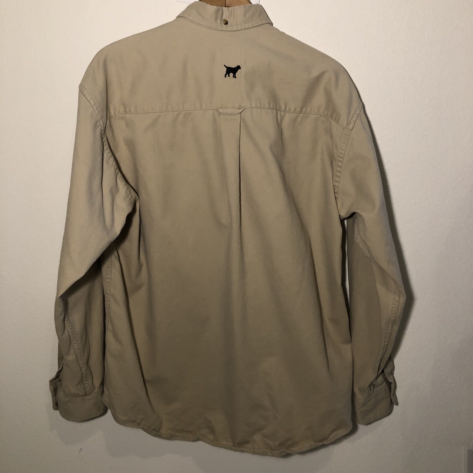 Labrador Apparel Long Sleeve Tan Khaki Large Button Down Shirt Mens Large