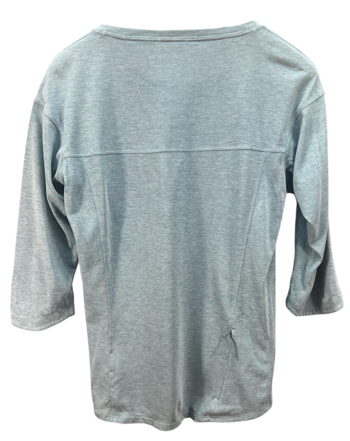 Patagonia Men’s Size Medium Nine Trails Bike Jersey Gray 3/4 Sleeve Shirt 24425