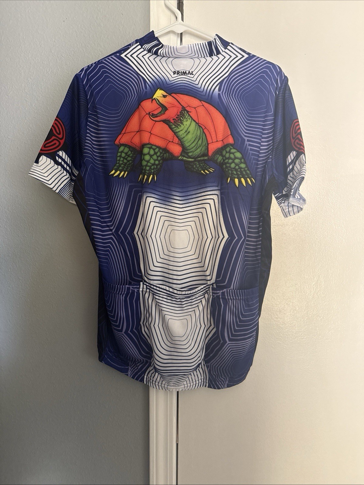 Primal Not So Fast Snapping Turtle NWT Cycling Jersey Men’s L 3/4 Zip Pockets