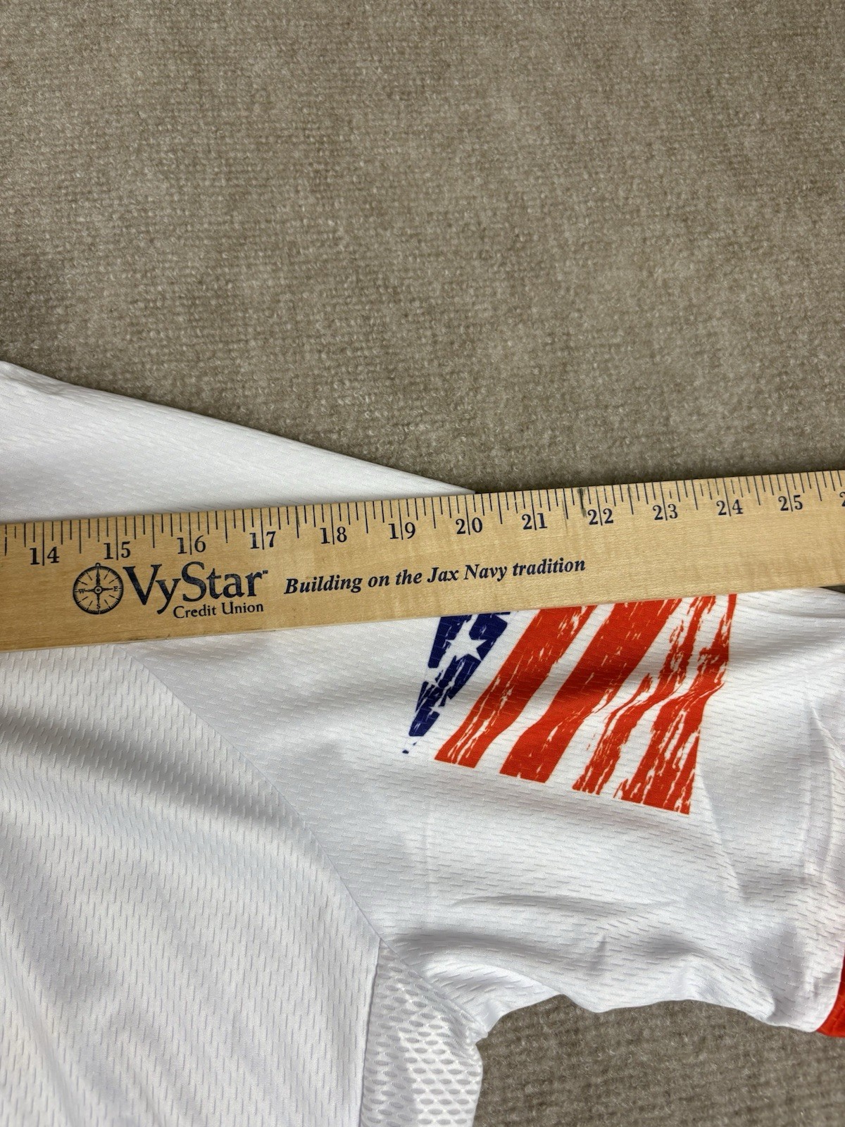 Weimostar Cycling Jersey Men XL 100% Polyester Patriotic Flag Eagle Golden Gate