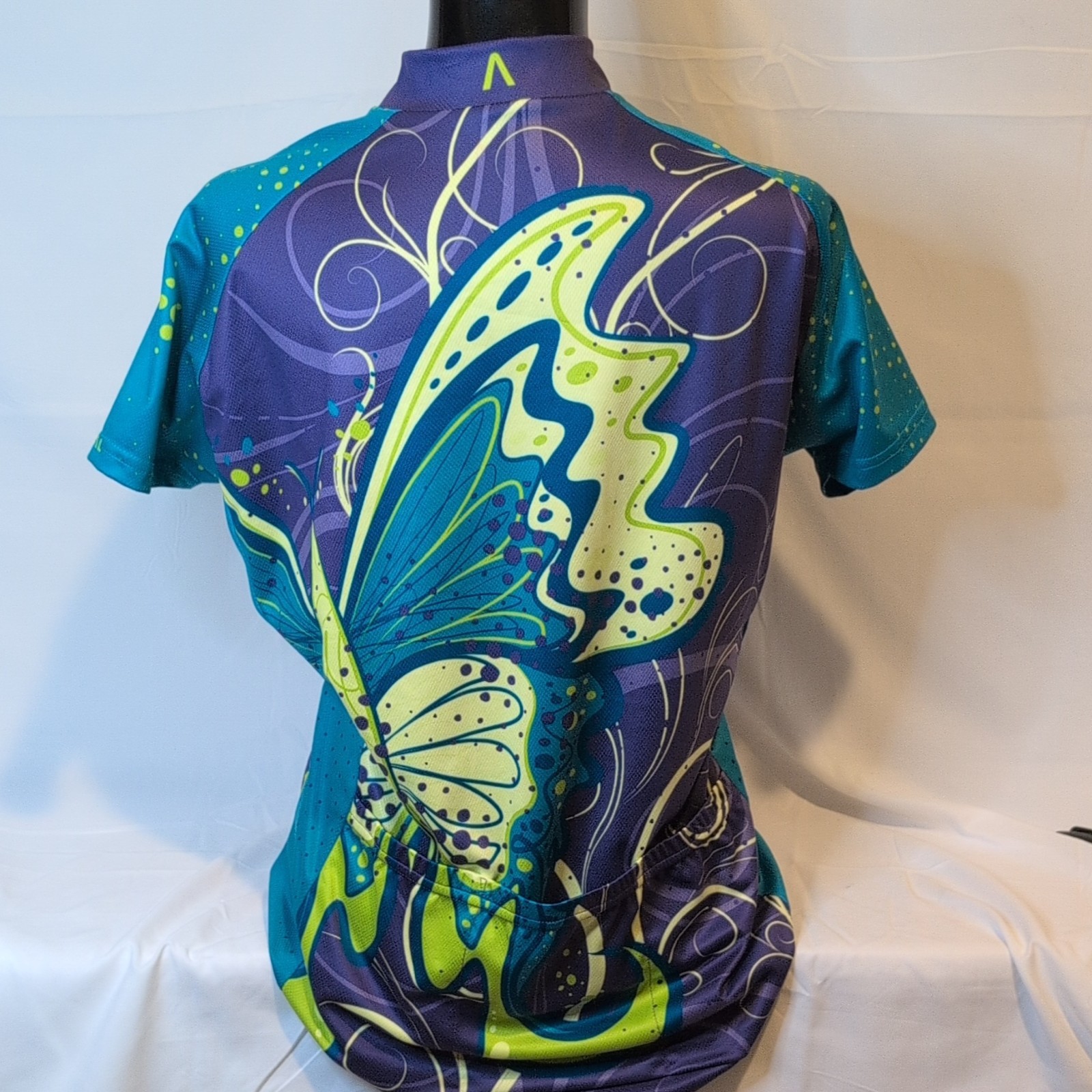 Primal W Butterfly Women’s Cycling Jersey LG Short Sleeve Butterfly. A31