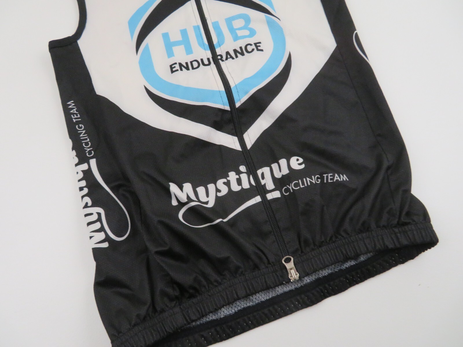 Vintage Hincapie Hub Sleeveless Cycling Bike Jersey Wind Vest Mens Medium White