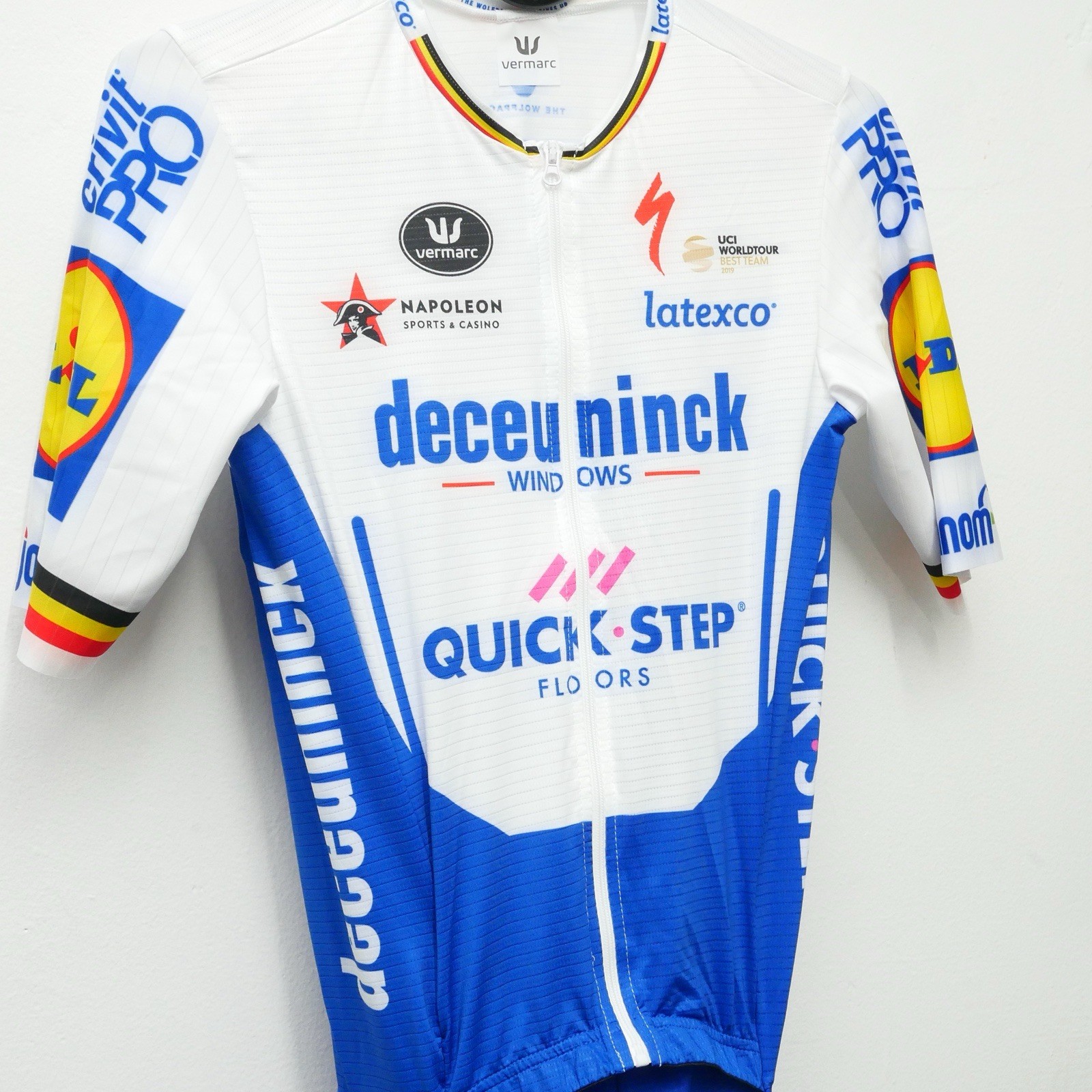 Rare Deceuninck Quick Step Belgian Champ Band Road Suit Pro Team Specialized