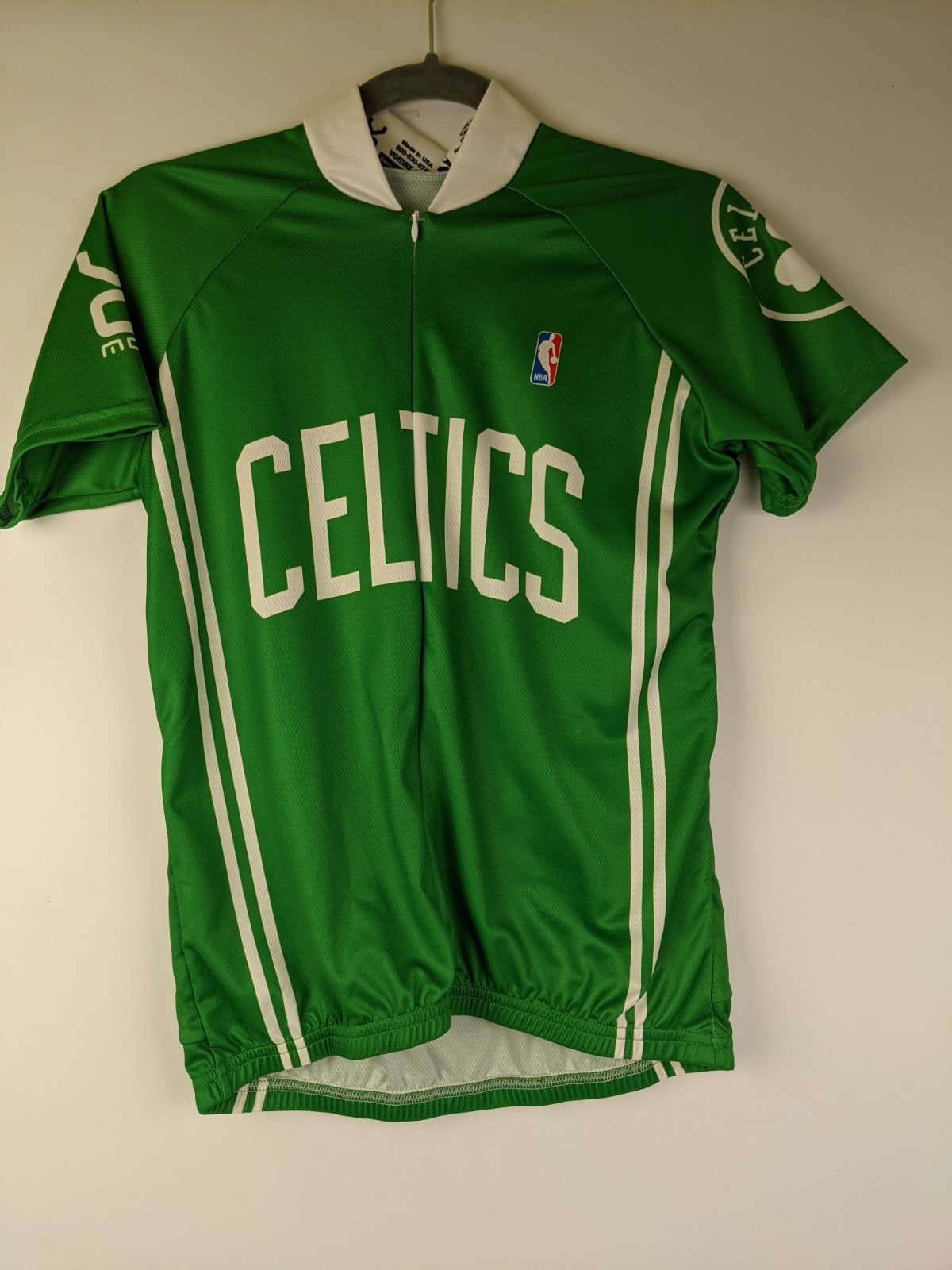 VOmax NBA Boston Celtics Cycling Bike Zip Jersey Shirt Womens Size Small NWT New