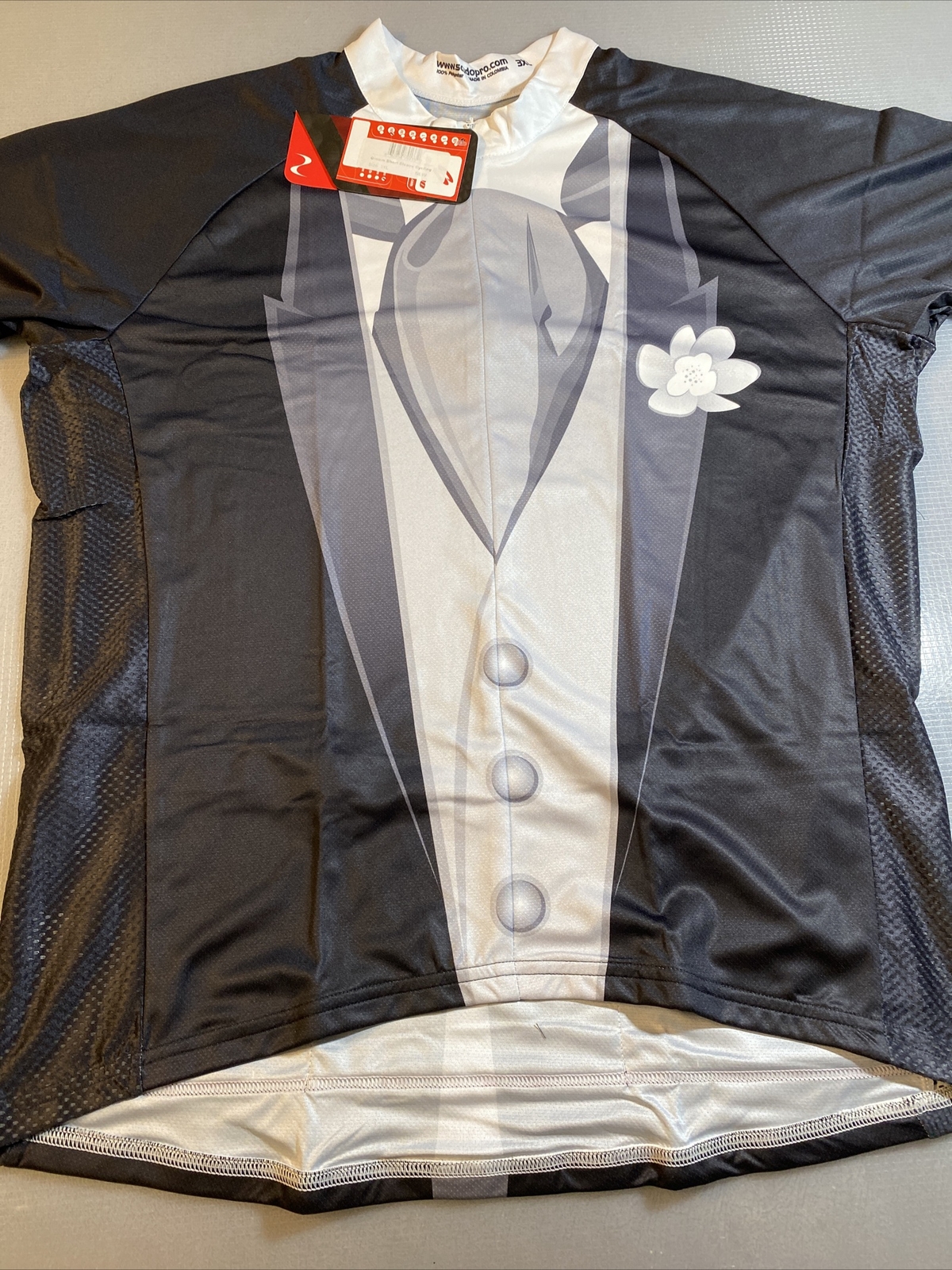 ScudoPro groom tuxedo cycling jersey 3XL XXXL (8589-2)