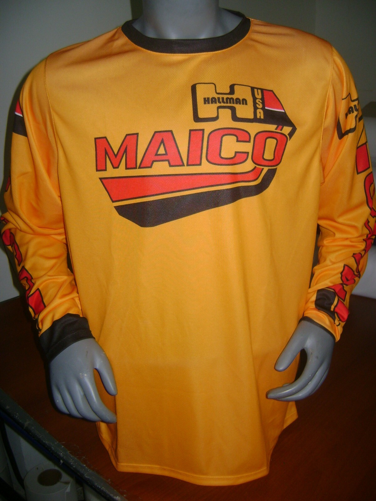 OLD SCHOOL MOTO JERSEY CLASSIC JERSEY BIKE SHIRT MOTOCROSS MAICO VINTAGE XL