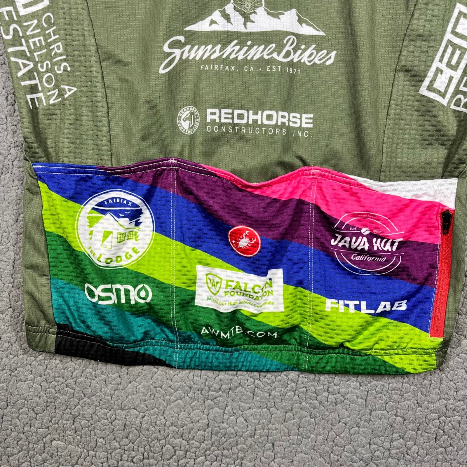 Castelli Archie Williams Mountain Bike Team Jersey Mens Medium Green MTB Cycling