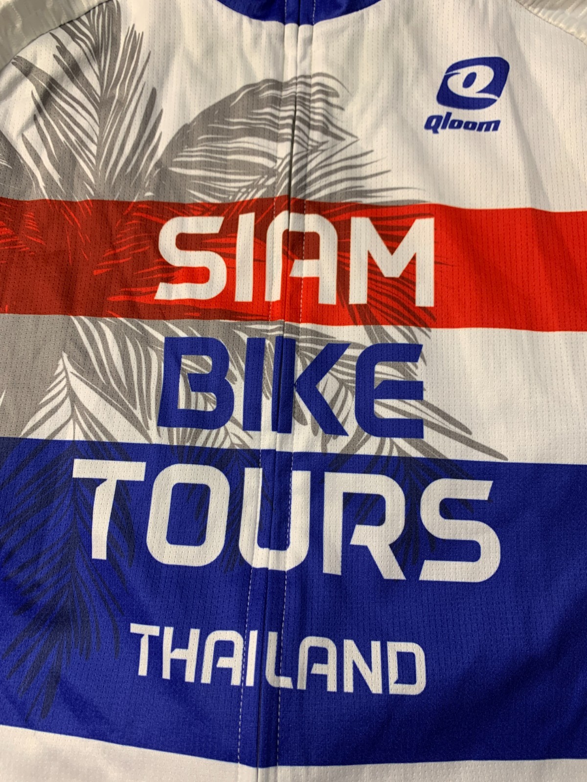 RARE BIKE CYCLING SHIRT JERSEY SIAM BIKE TOURS THAILAND QLOOM ORIGINAL SIZE M