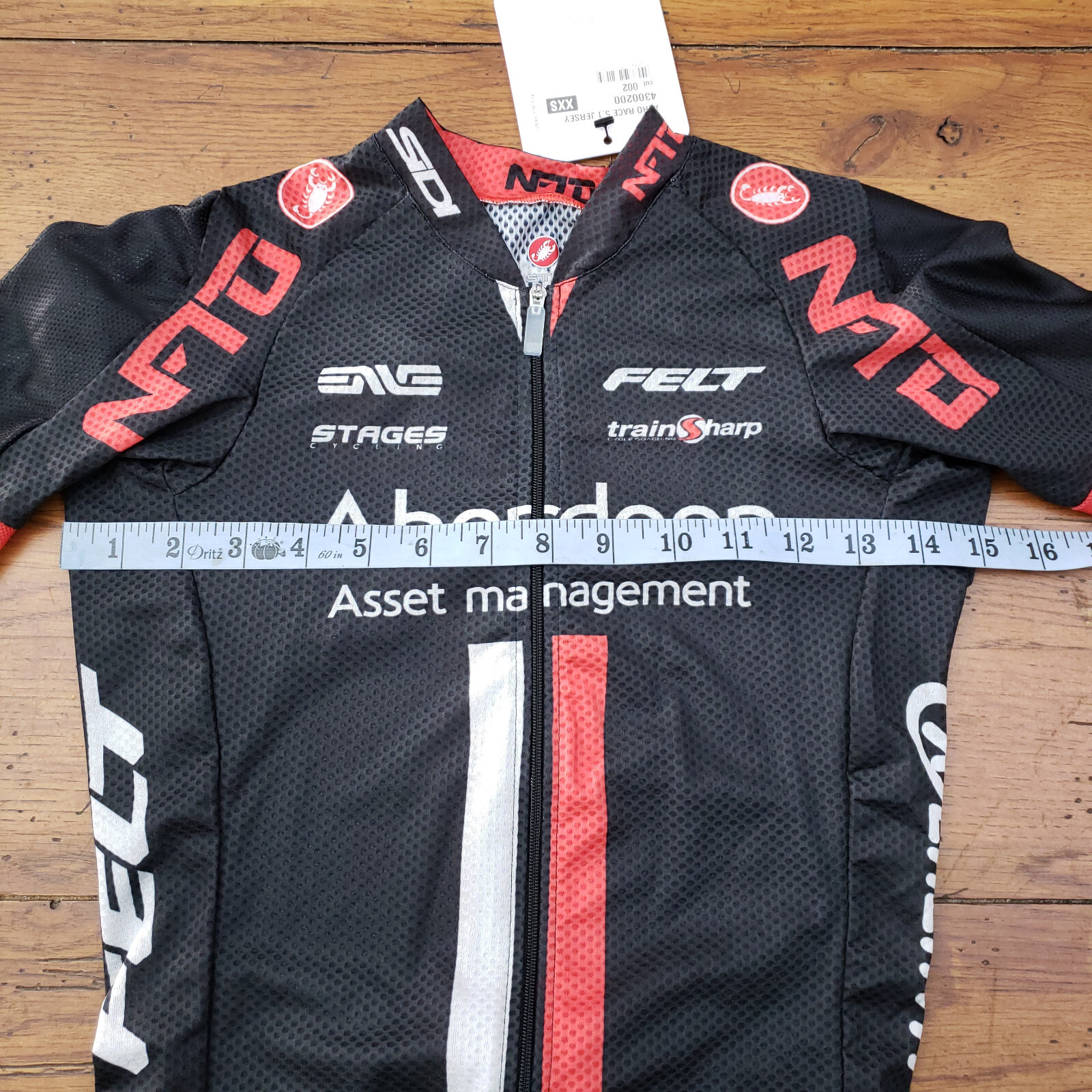 Castelli Mens XXS Cycling Jersey Aero Race 5.1 SS Road Bike Team NFTO 2XS
