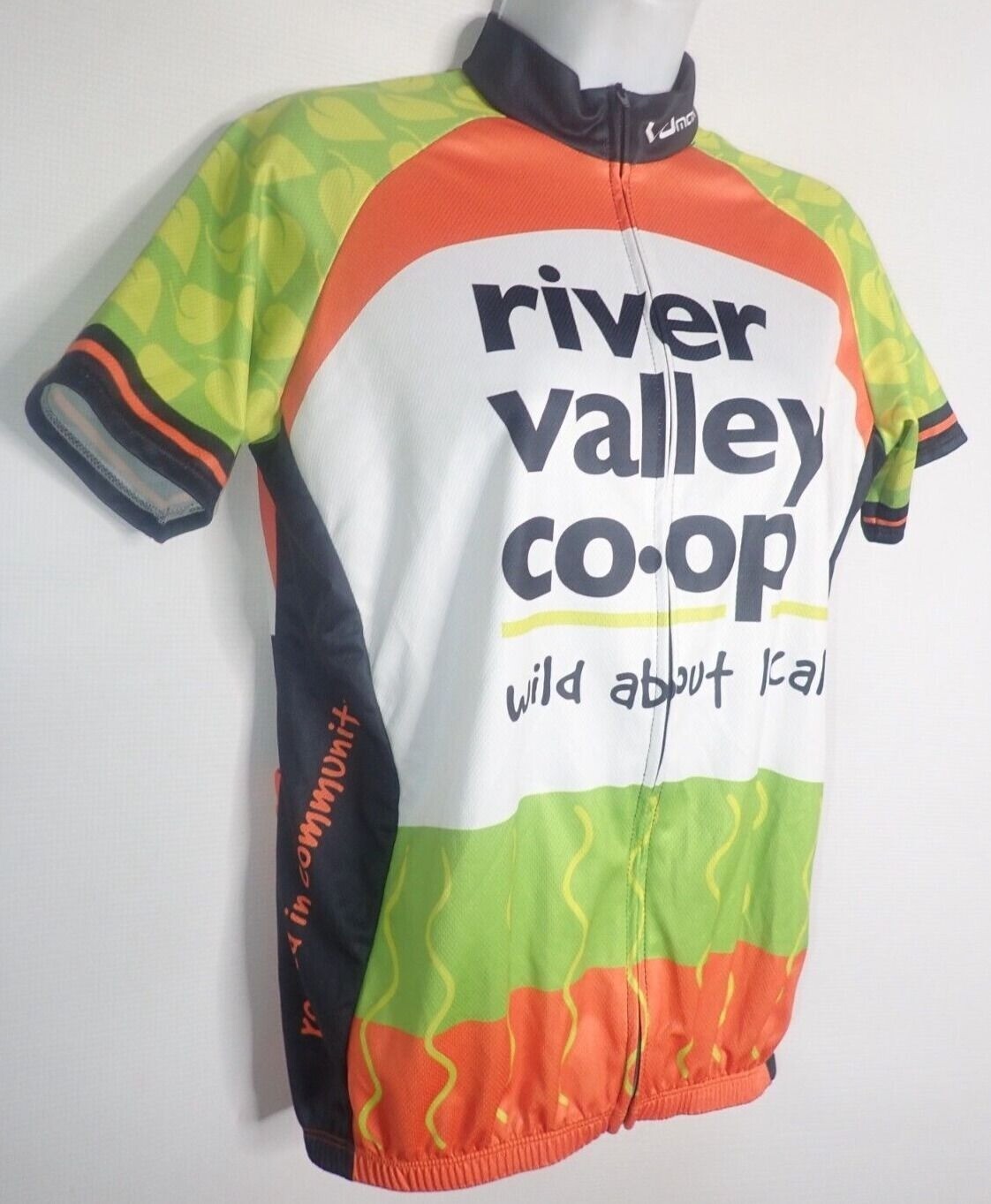 Vomax Cycling Jersey Women M Full Zip Short Sleeve Coop Massachusetts Bear