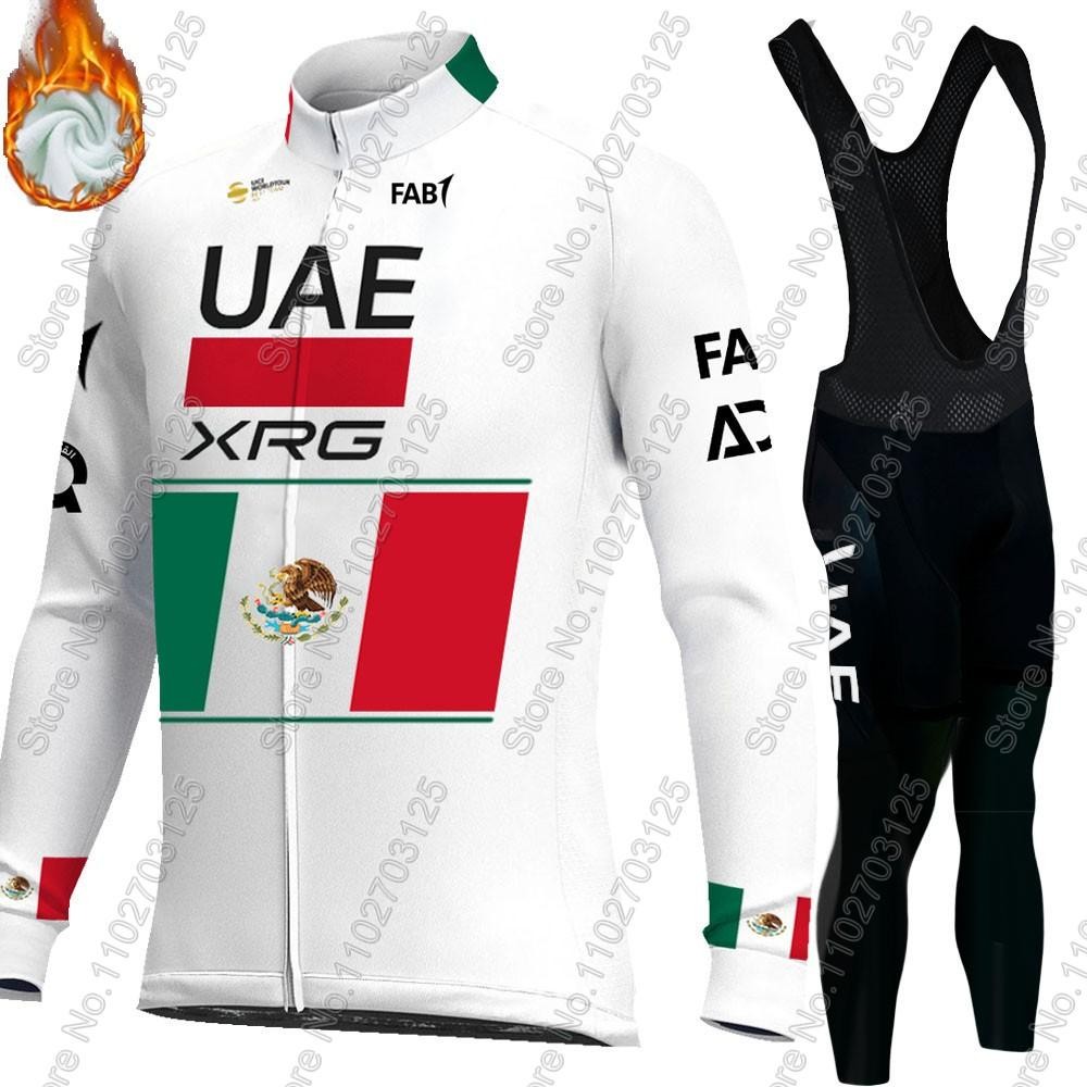 UAE Team 2026 Cycling Jersey Set Long Sleeve Road Bike MTB Clothing Men