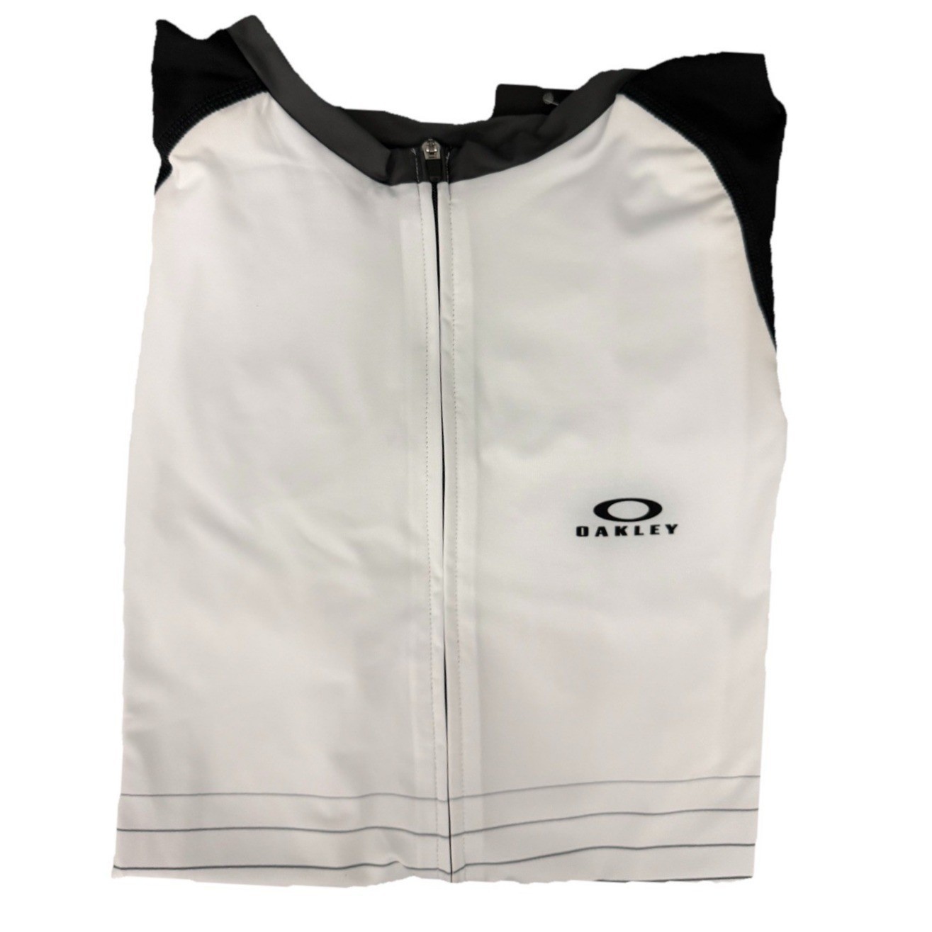 Oakley Men’s Icon Jersey 2.0 White Full Zip Short Sleeve Cycling Jersey Size S