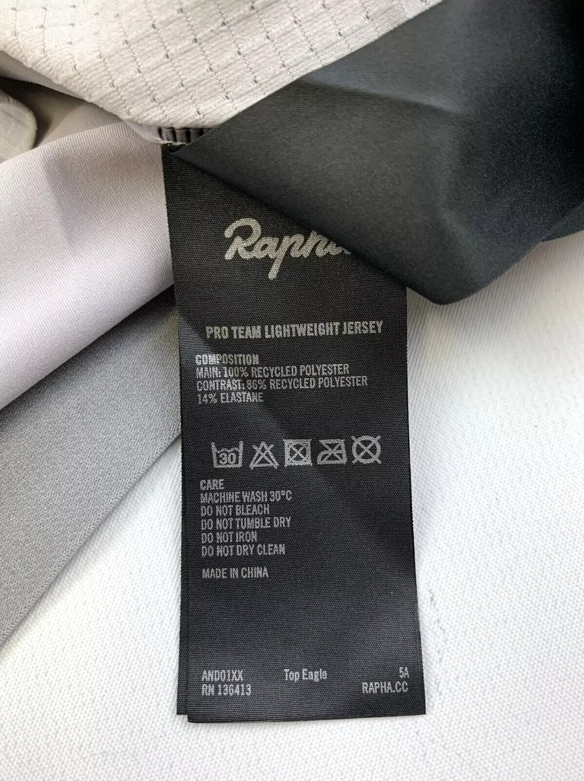 BNWT SILVER CHARTREUSE RAPHA PRO TEAM LIGHTWEIGHT SHORT SLEEVE CYCLING JERSEY MD