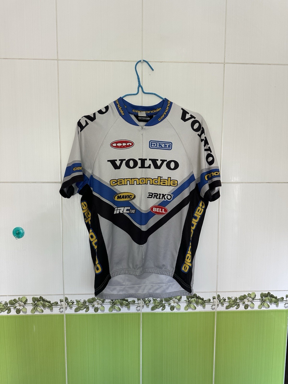 Vintage Cannondale Volvo Team 3/4 Zip Cycling Jersey Size L