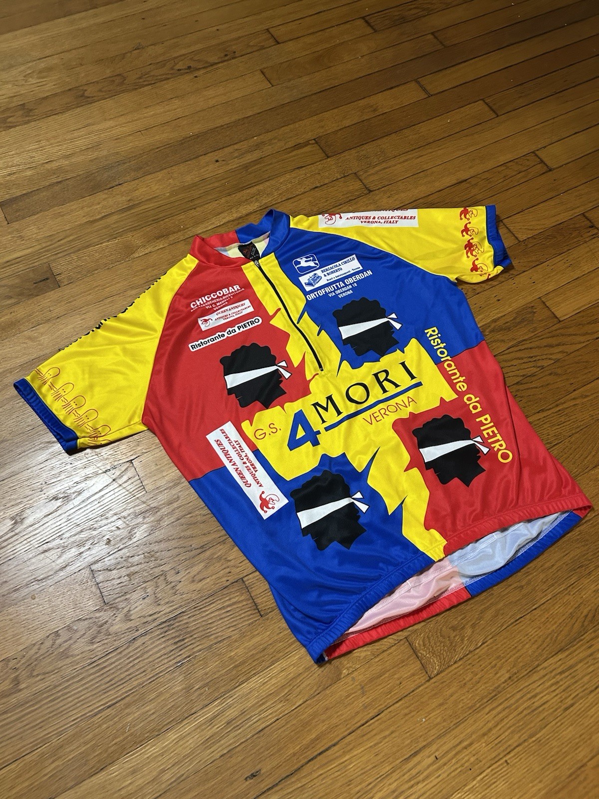 VTG 90s GiorDana Verona cycling jersey AOP All Over Print Men’s XL Made in Italy