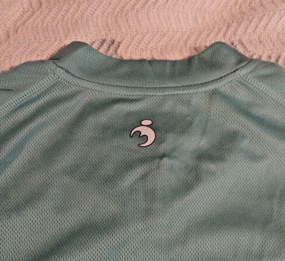 Muteki Mens Cycling Shirt Size Full Zip Breathable Vent Teal New M, L, XL