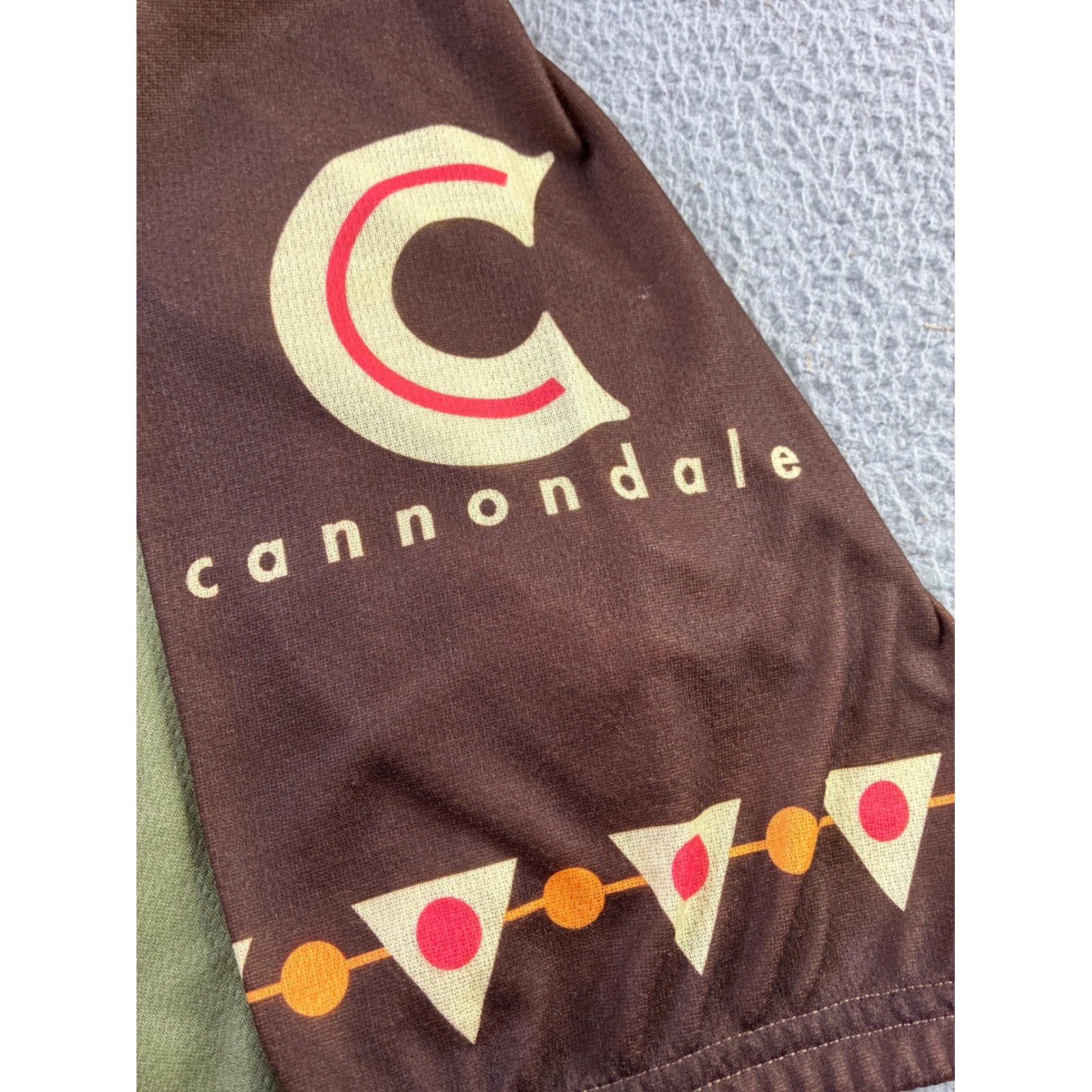 VTG 90s Cannondale Cycling Jersey MTB Mens XL Power Bar Dirt Camp Made In USA