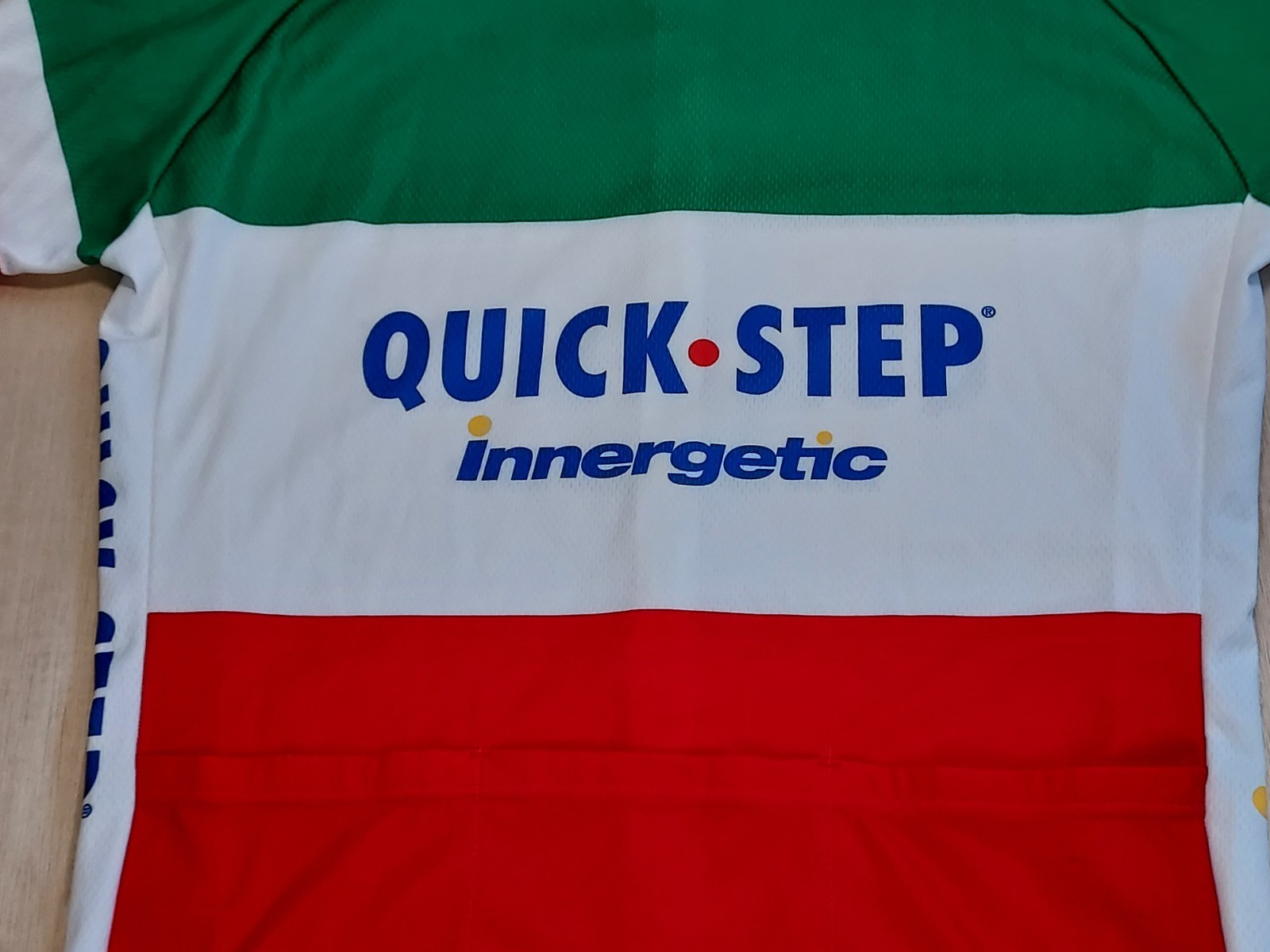 Quick Step Innergetic Vermarc Cycling Jersey Mens Medium 3/4 Zip UCI Pro Tour