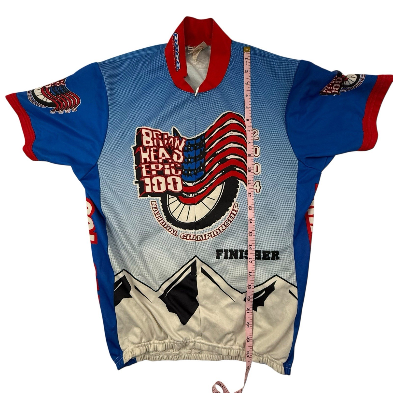 Pace Sportswear Short Sleeve Cycling Jersey Men Medium Brian Head Epic 100