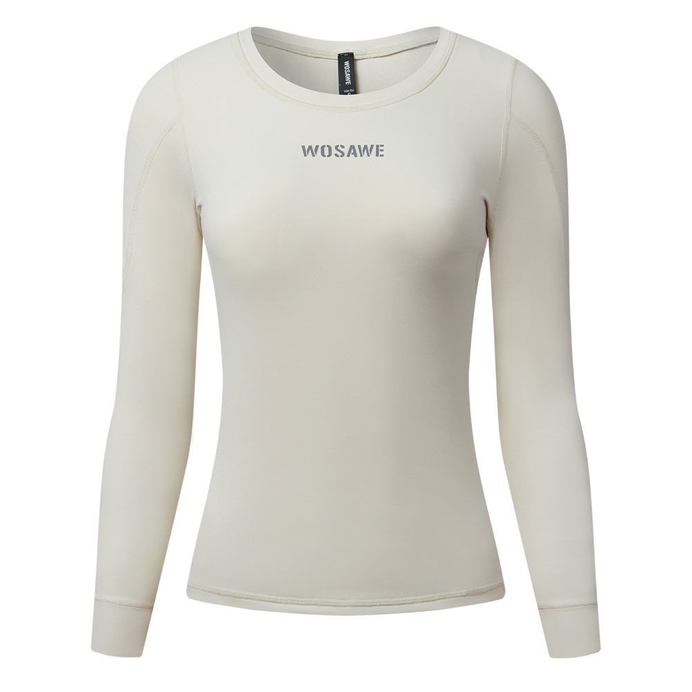 Fleece Lined Thermal Underwear Base Layer Top for Men Women Windproof Riding