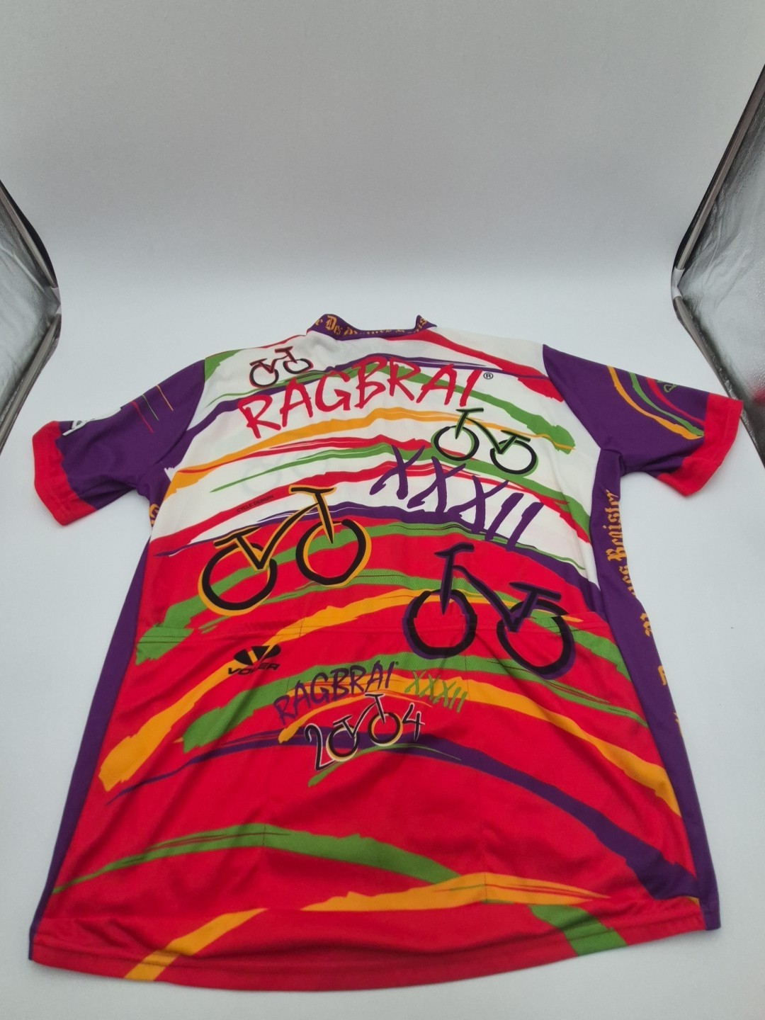 Vintage Voler 2004 RAGBRAI Iowa Cycling Jersey Men’s 3XL XXXL Back Pocket D