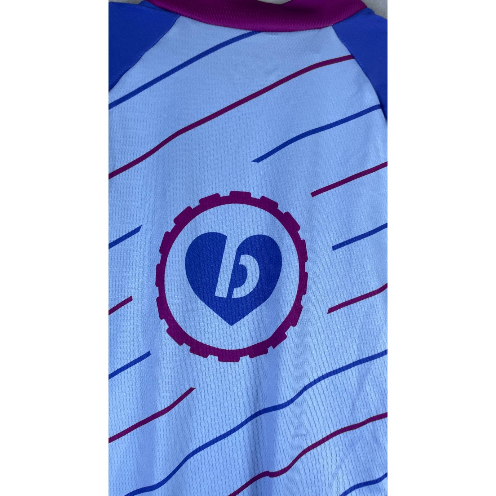 Louis Garneau Cycling Jersey Mens XL Blue Excellent Specialized CamelBak Logo