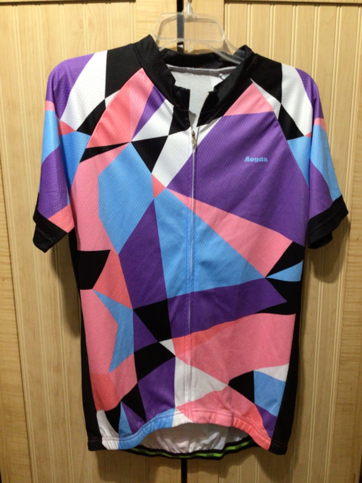 Aogda Women Cycling Shirt, Short Sleeves XL