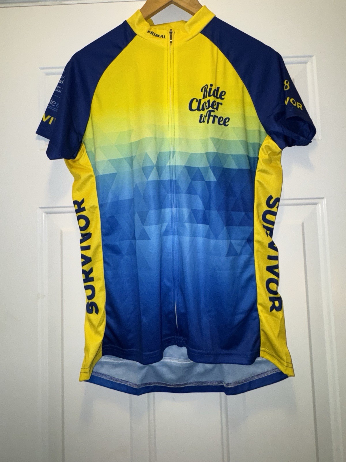 Primal Wear Closer To Free Ride Cycling Jersey Women’s 2XL Full Zip Yale