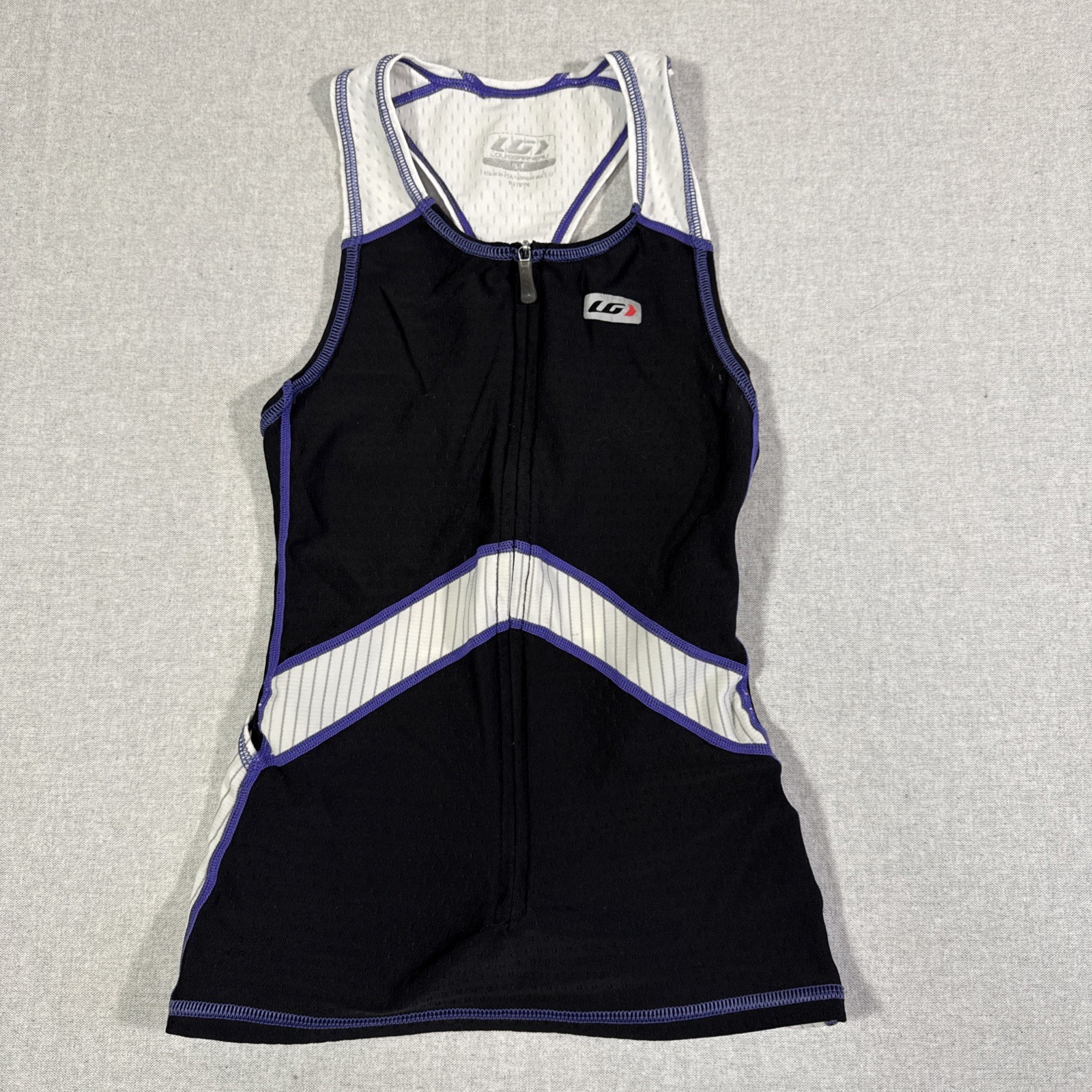 Louis Garneau Women’s Hersey Small Purple Racerback Pro Carbon-X Mesh Tri Top