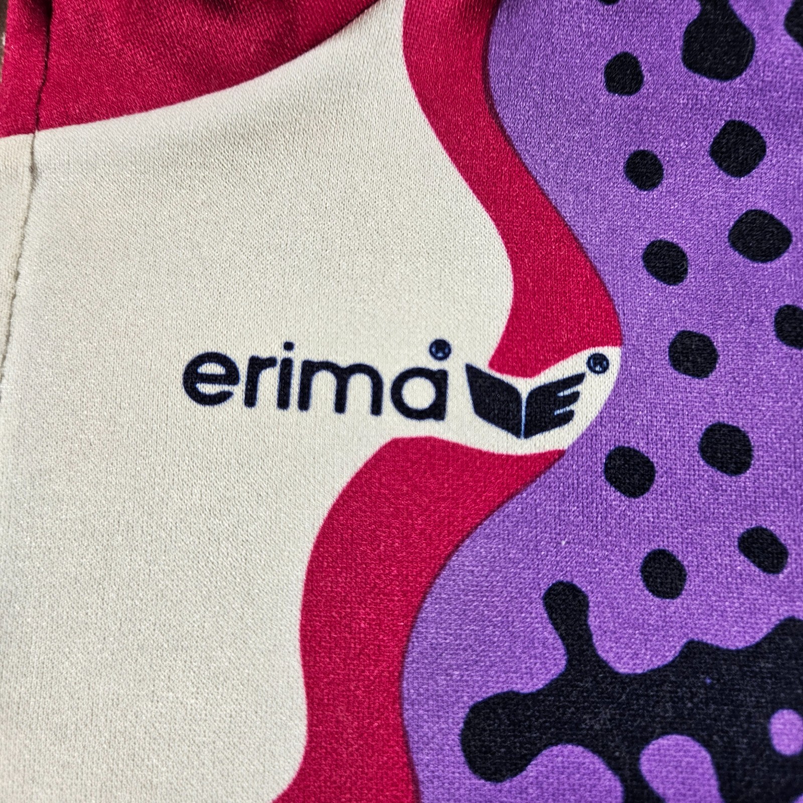 Vintage Erima Cyclist Jersey Quarter Zip 80s 90s Colorful Size 7