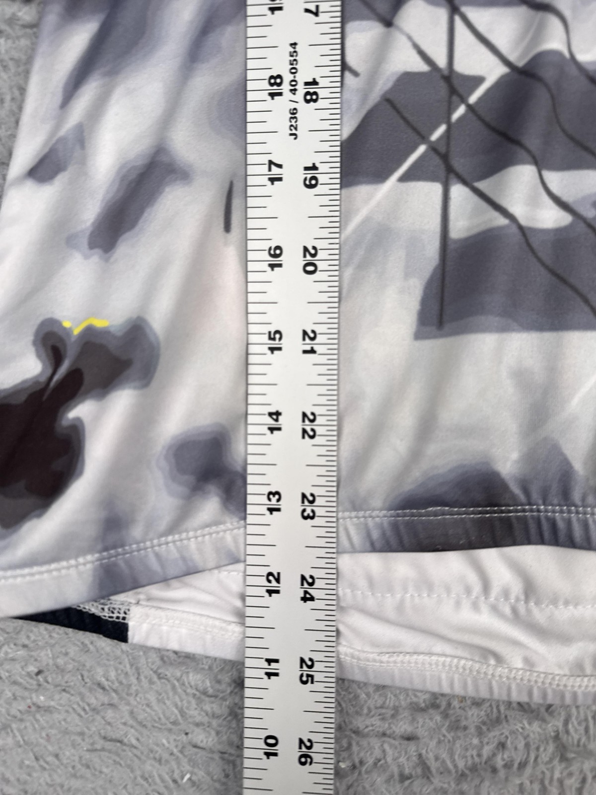 Trayl Cycling Jersey Womens Small White Gray Yellow Graphic 1/4 Zip Pockets Top